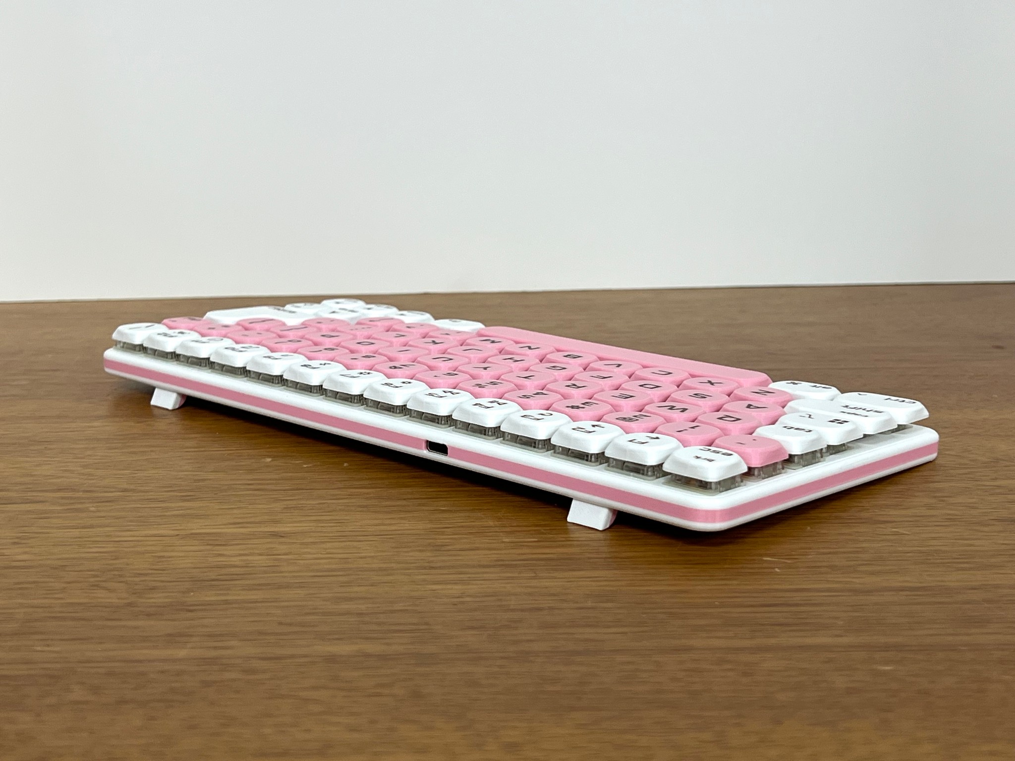 Low Profile 74-key Wired Mechanical Keyboard • Hot Swappable, Hand Assembled, Gaming, Travel, USB-C