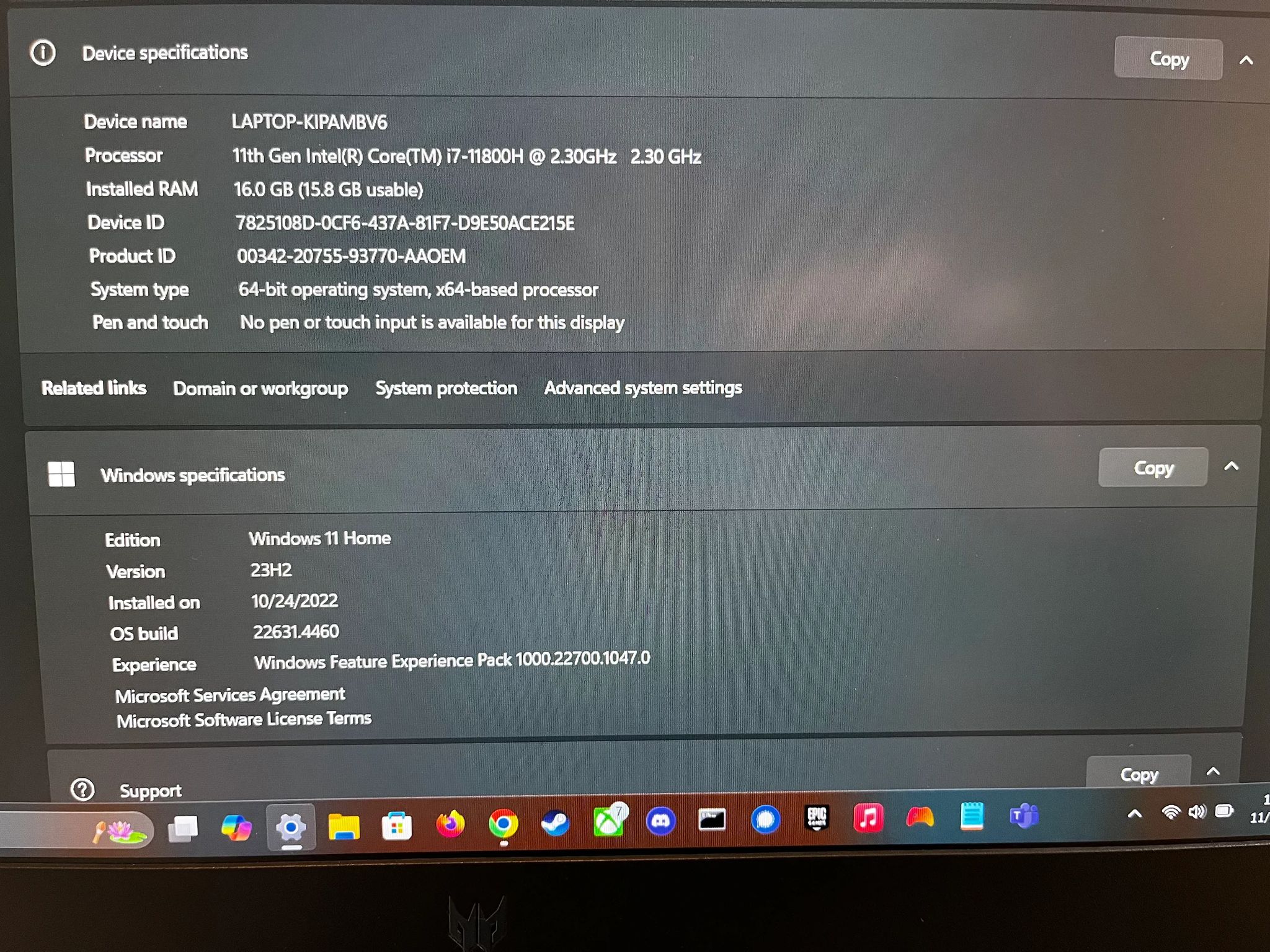 Acer Predator Helios 300 | Intel i7-11800H | RTX 3060 | 144Hz | 16GB DDR4 | 512GB SSD | WiFi 6
