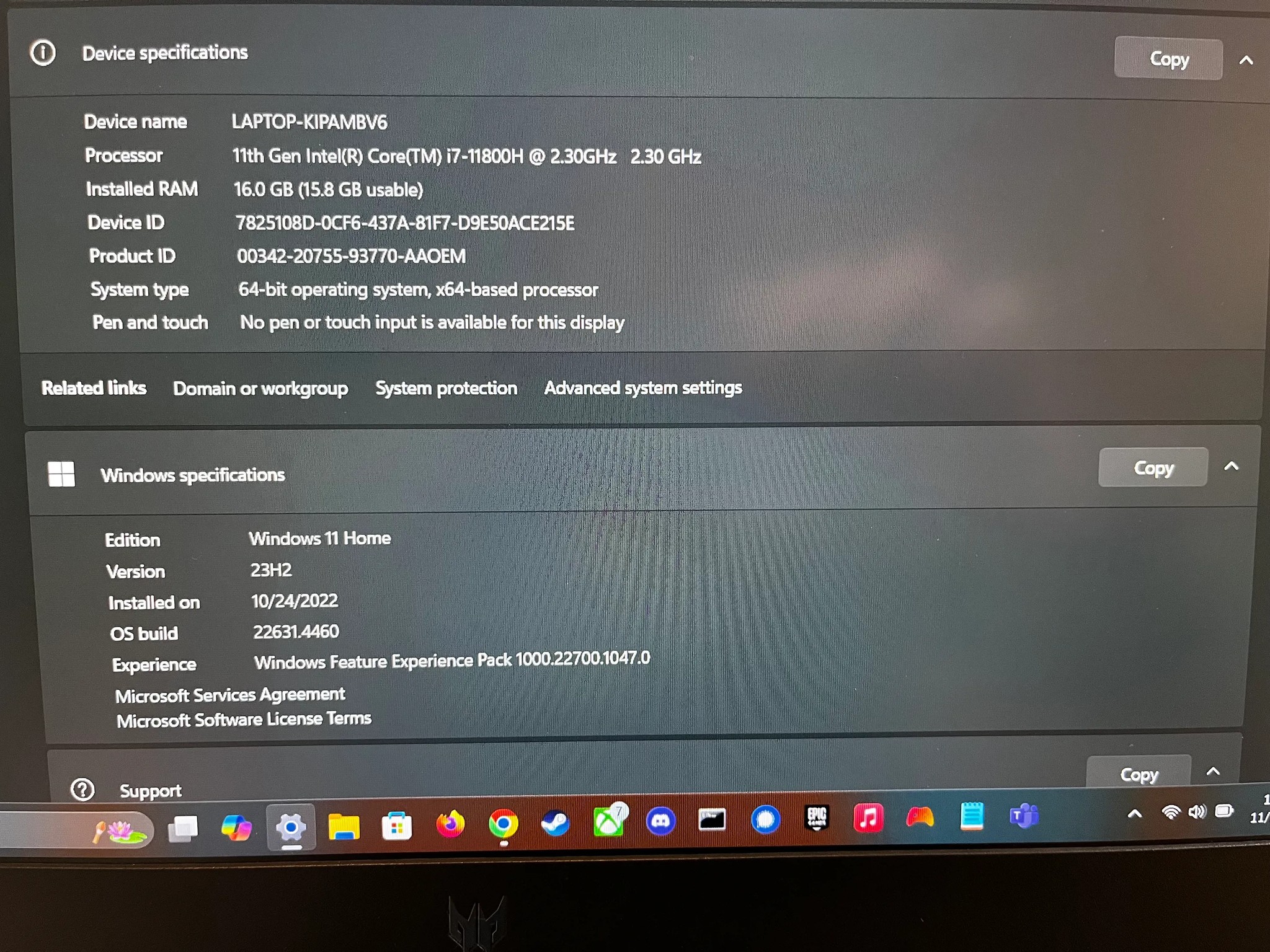 Acer Predator Helios 300 | Intel i7-11800H | RTX 3060 | 144Hz | 16GB DDR4 | 512GB SSD | WiFi 6