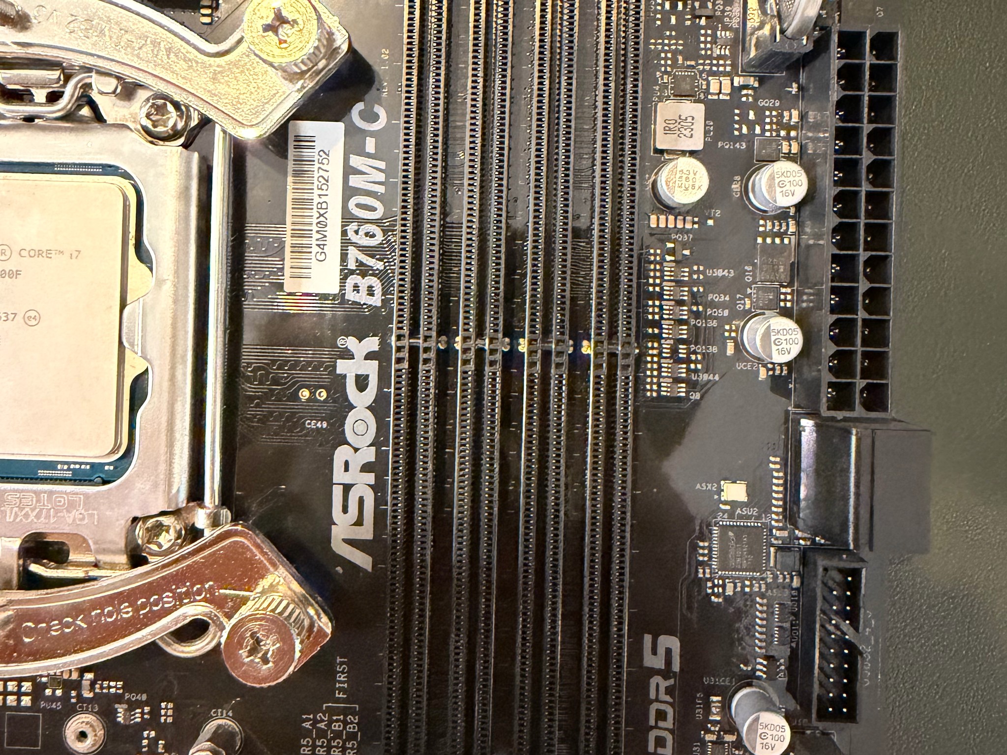 Intel i7-13700F + ASRock B760M-C + Noctua NH-D15 Combo Bundle (Like New / <300 Hours)