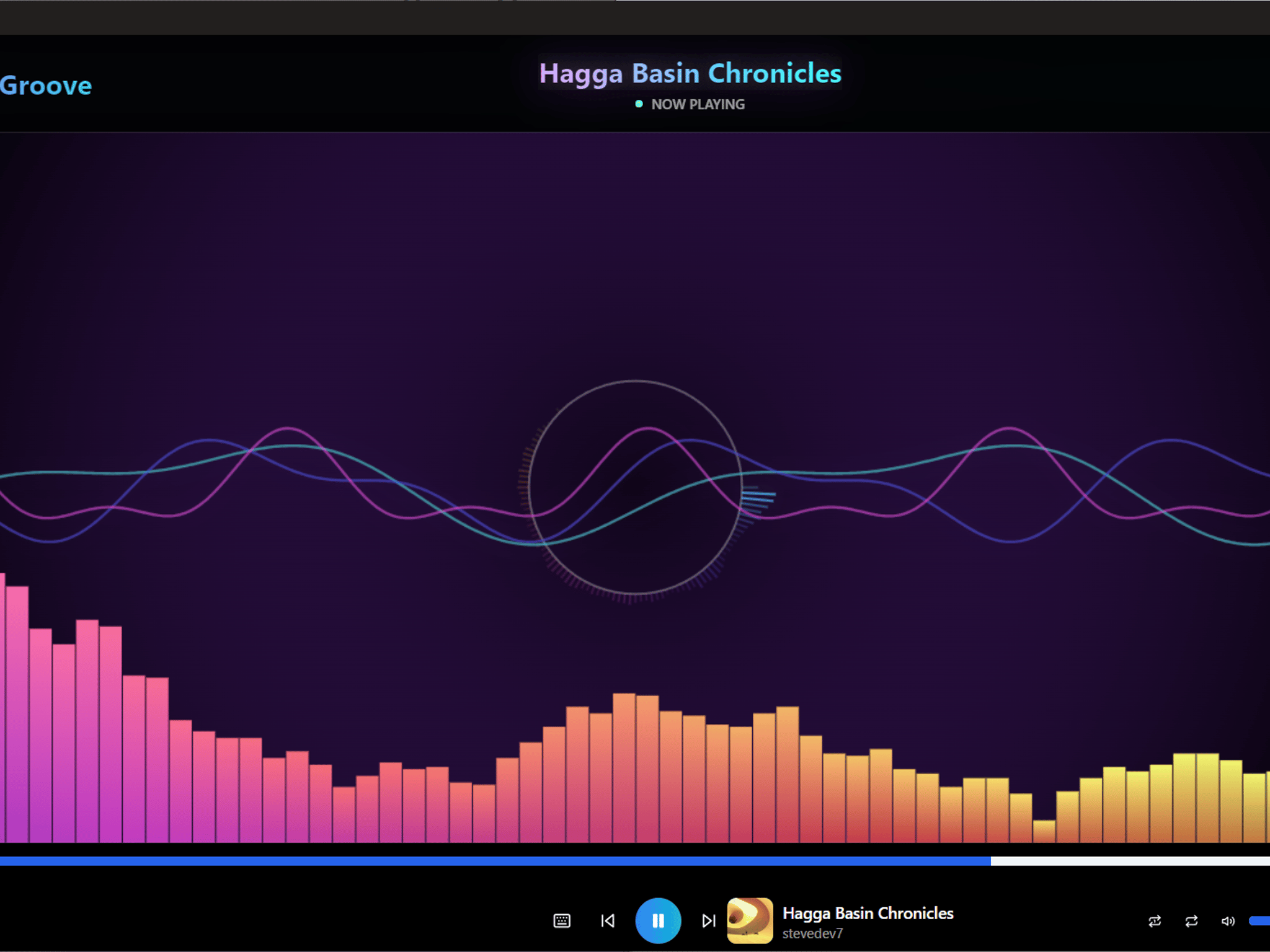 Sonic Groove Flash Drive - Mp3 player/visualizer - Win/Linux/Steam Deck