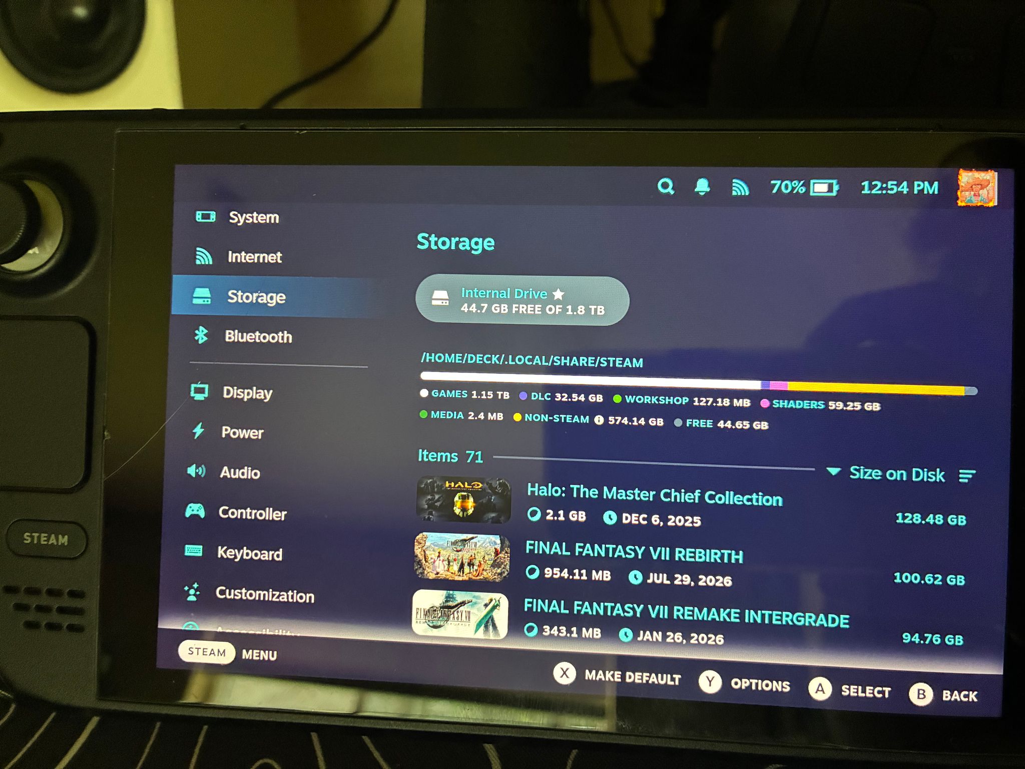 Steam Deck LCD 2TB w Jsaux dock