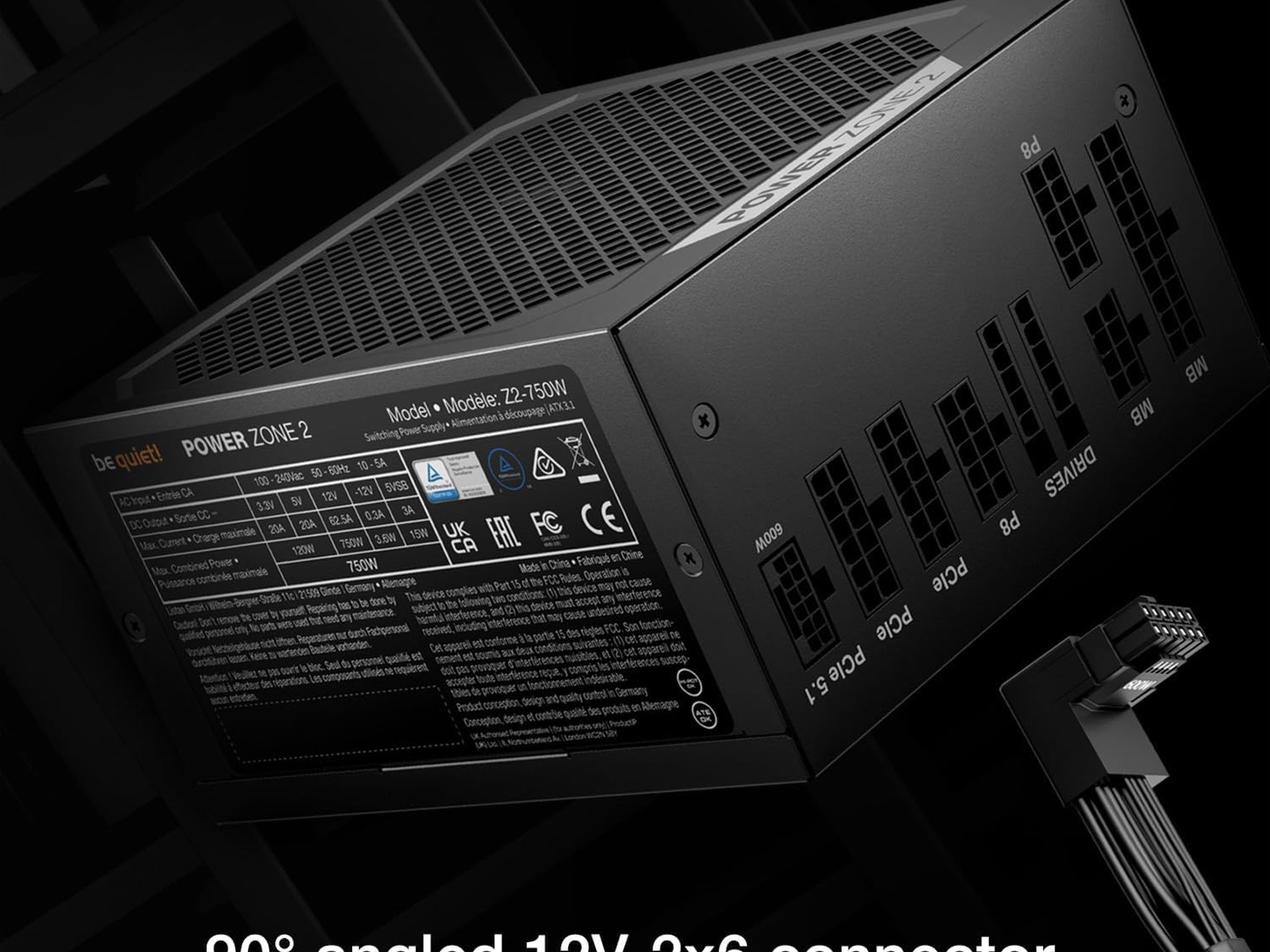 be quiet! Power Zone 2 750W ATX 3.1 80 Plus Platinum Power Supply