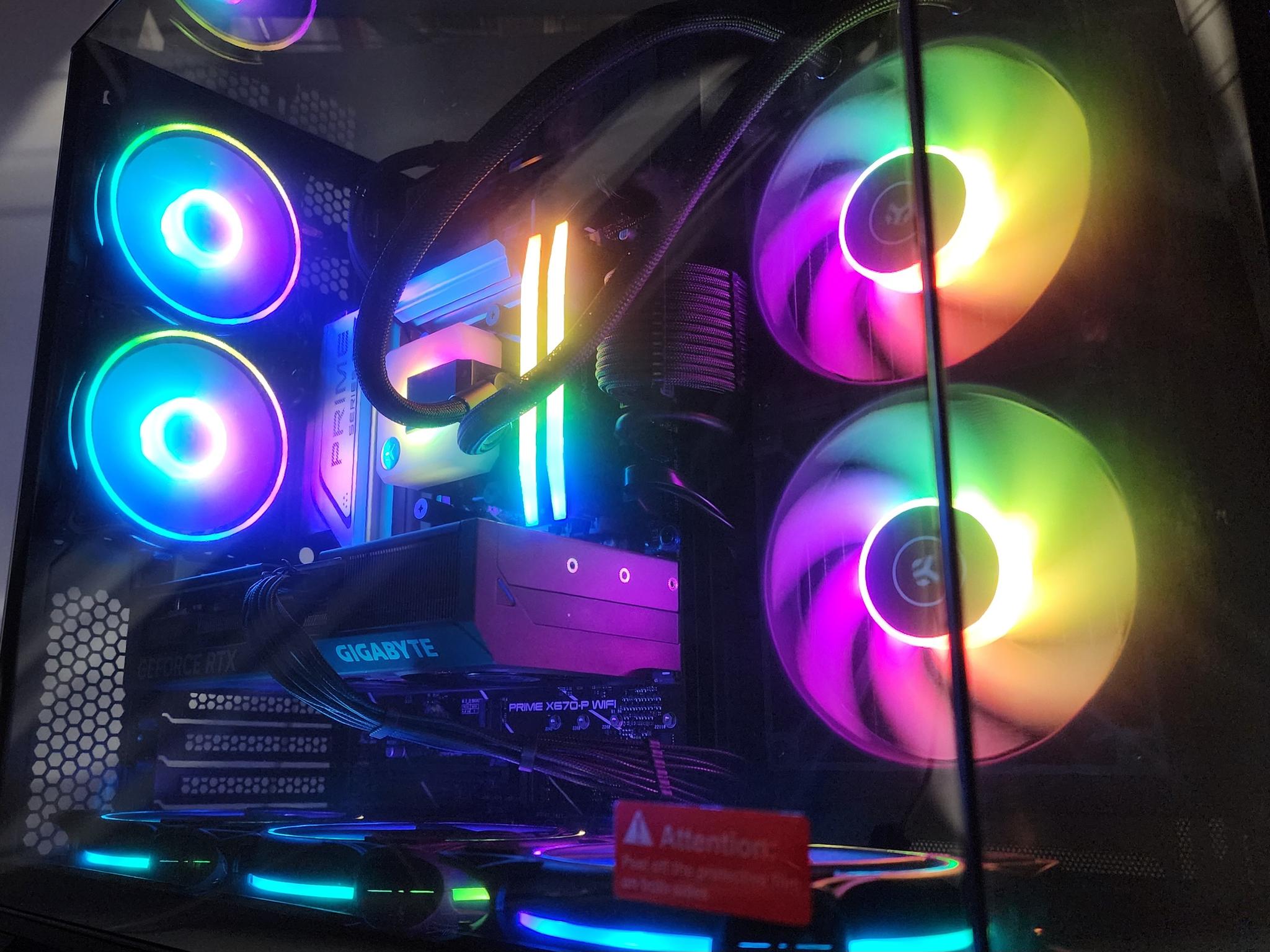 Gaming PC Ryzen 9 7900X 32GB RAM 1TB SSD RTX 4070 SUPER 12GB Windows 11 Computer