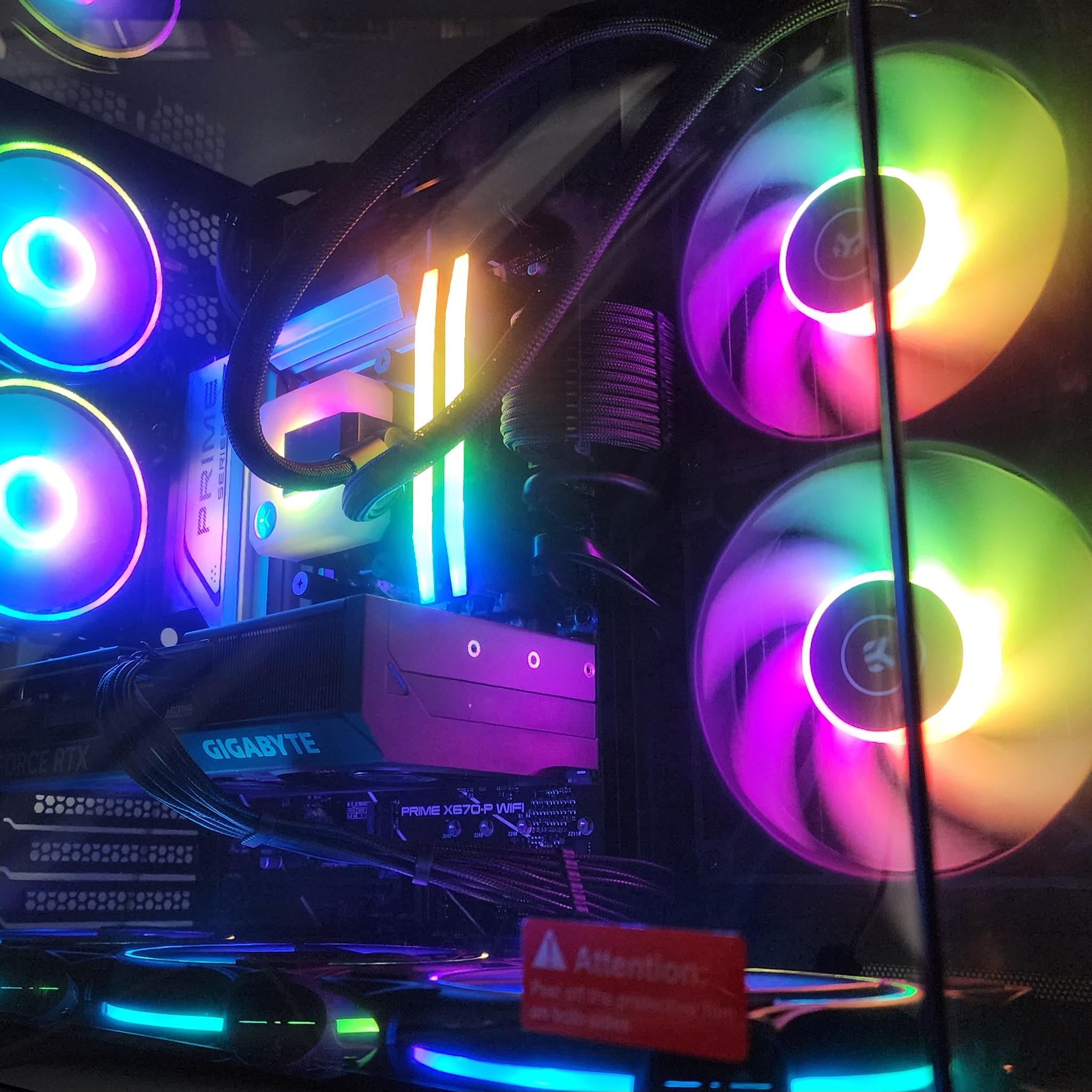 Gaming PC Ryzen 9 7900X 32GB RAM 1TB SSD RTX 4070 SUPER 12GB Windows 11 Computer