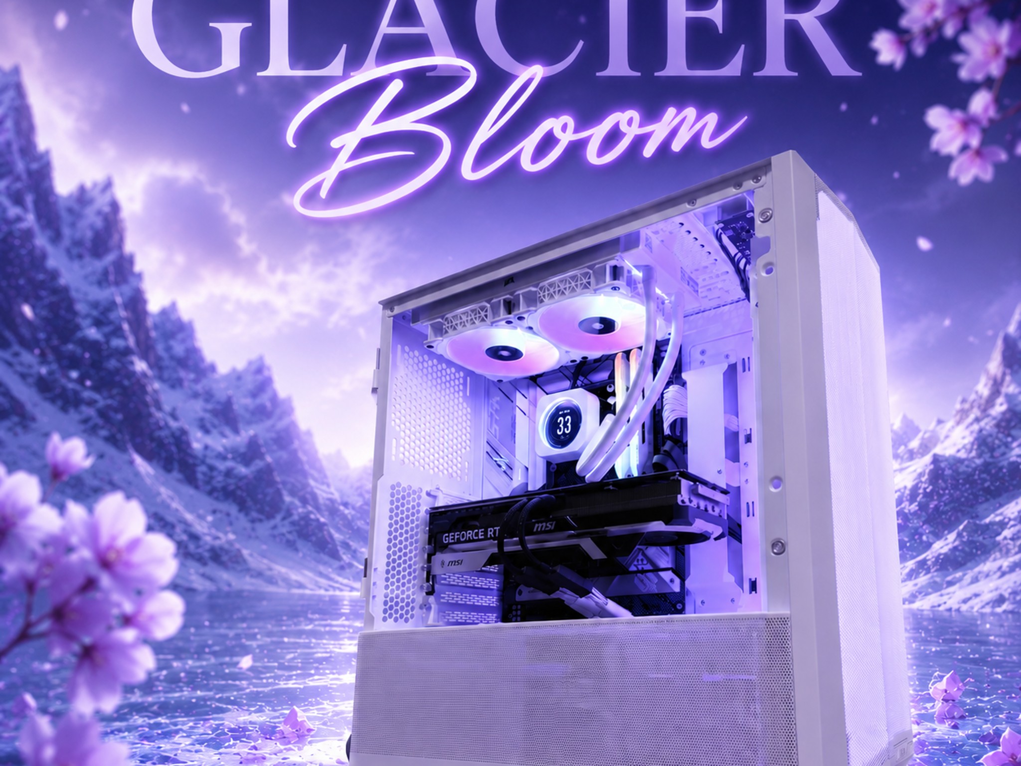 ❄️"Glacier Bloom"🌸| 1440p Gaming | RTX 4070 Ti 12GB | Intel i7 12700K | 32B DDR4 | 1tb NVME Storage