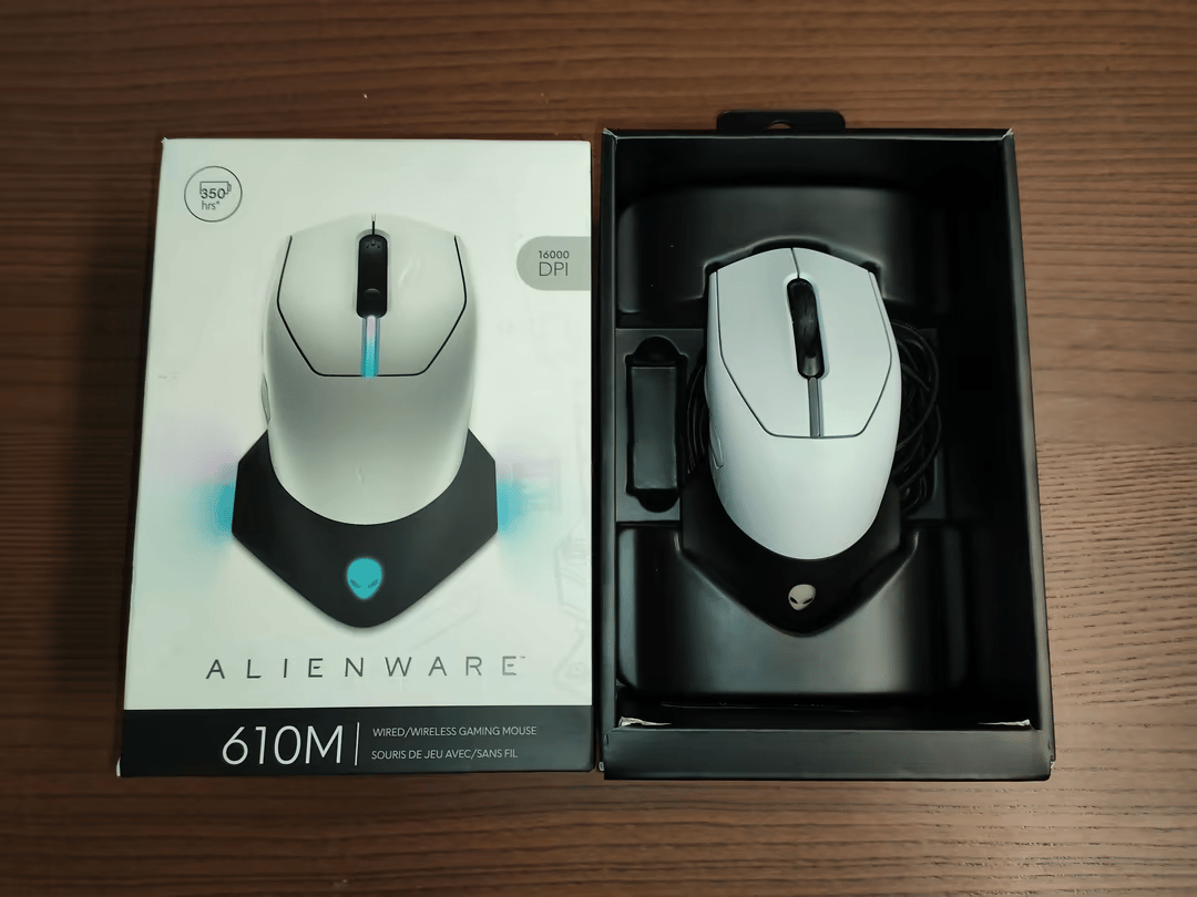 Alienware 610M Wired/Wireless Gaming Mouse 16000 DPI 350hr Battery