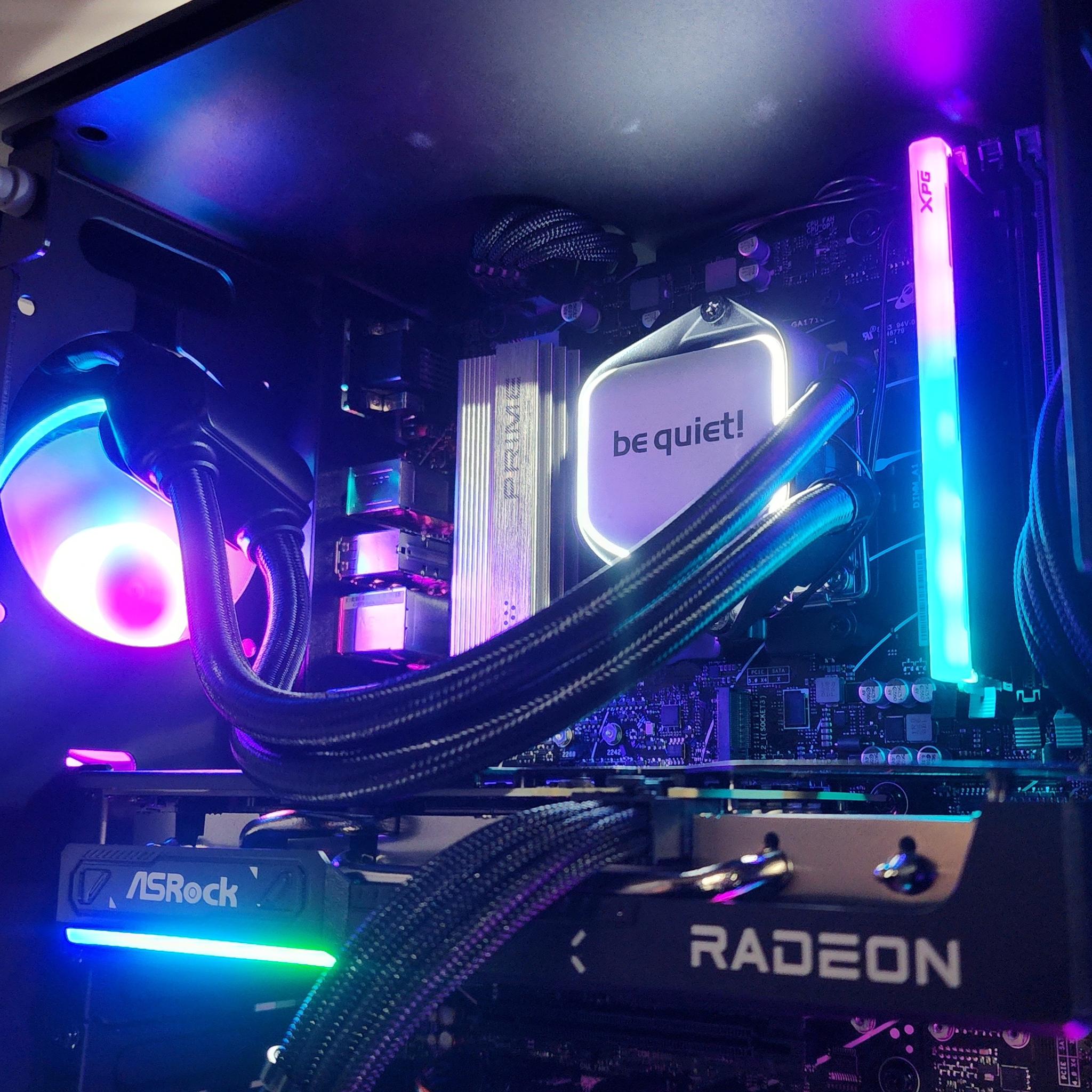 Gaming PC Ryzen 5 9600X 16GB RAM 500GB SSD RX 9060 8GB Windows 11 Computer