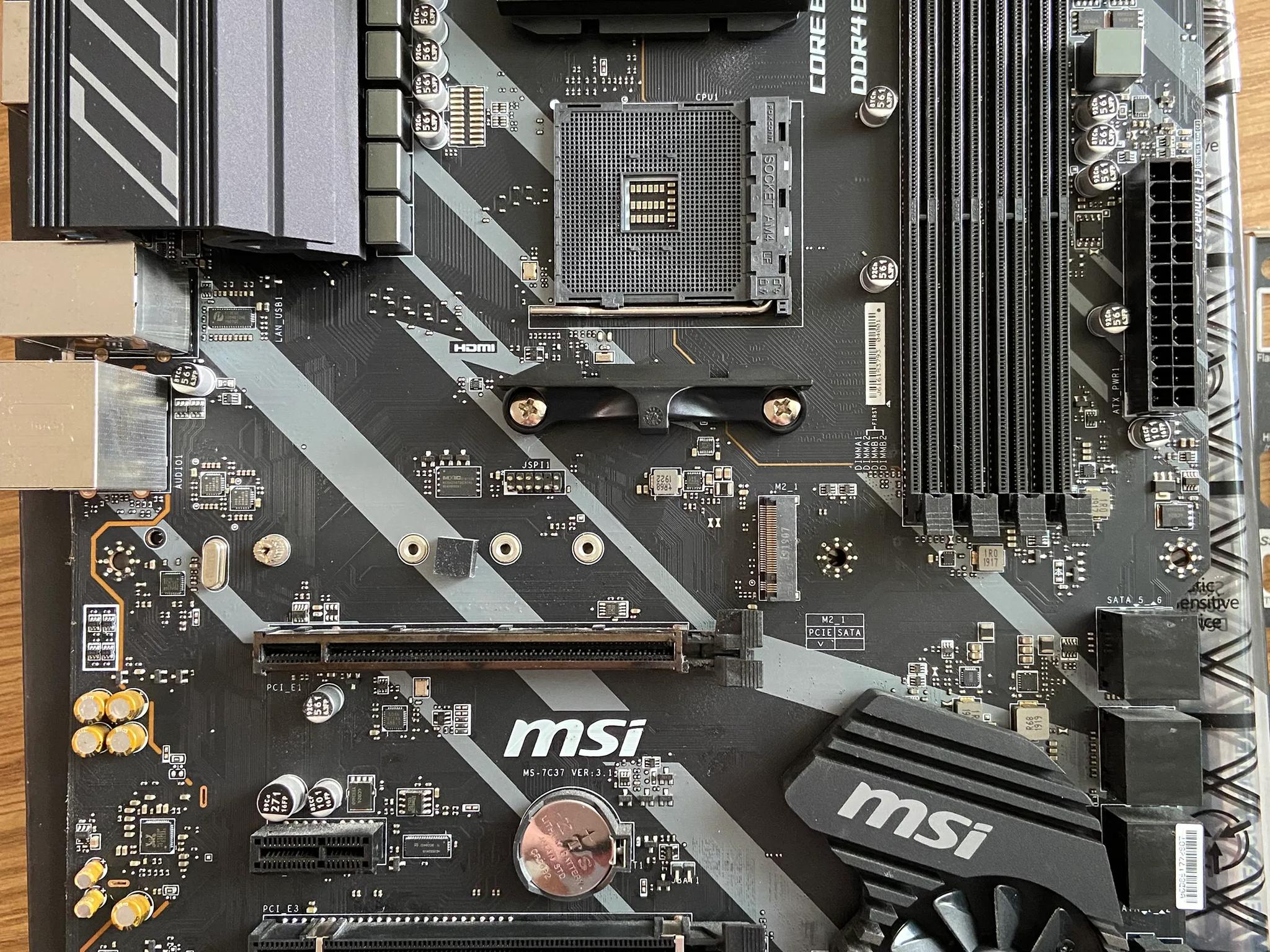 BUNDLE MSI X570-A PRO Motherboard, AMD Ryzen 5 3600 (w/ Stock Cooler), Corsair 16GB DDR4 3000MHZ RAM
