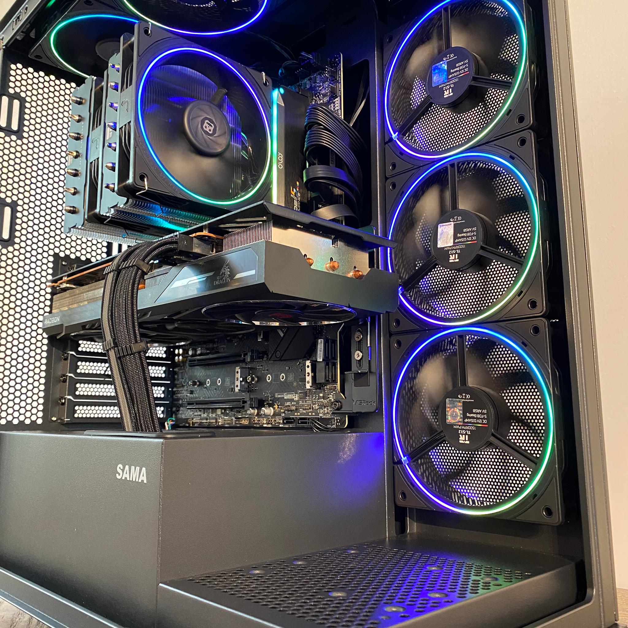 Black Opal V i9 12900K RX 6800 XT 2TB NVME 32GB DDR5 Gaming, Streaming, Editing PC