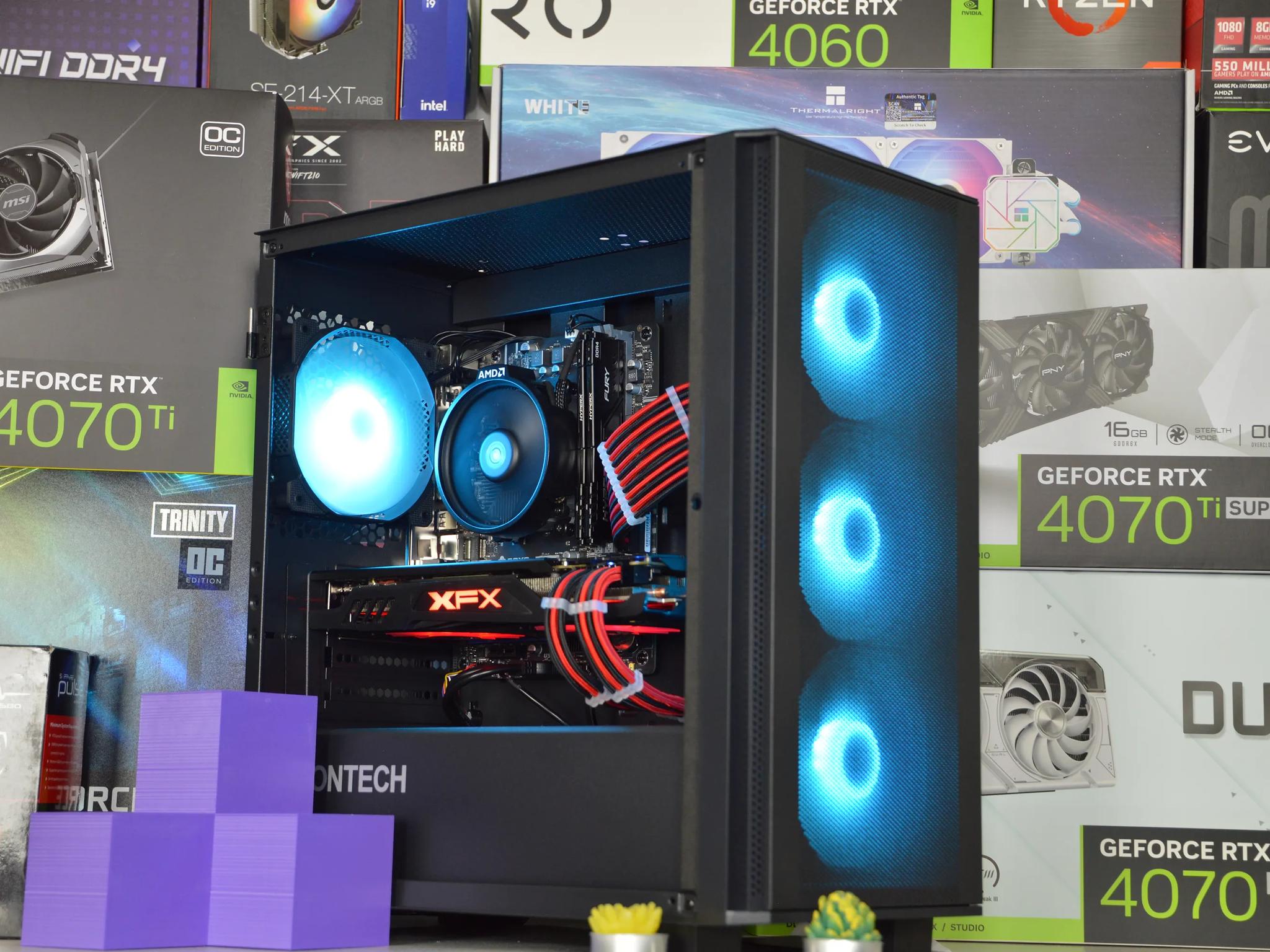 🔴🔥| RX 580 8GB | RYZEN 5 1600 | 16GB DDR4 RAM | 1TB NVME SSD | Scarlet Fire 2.0|