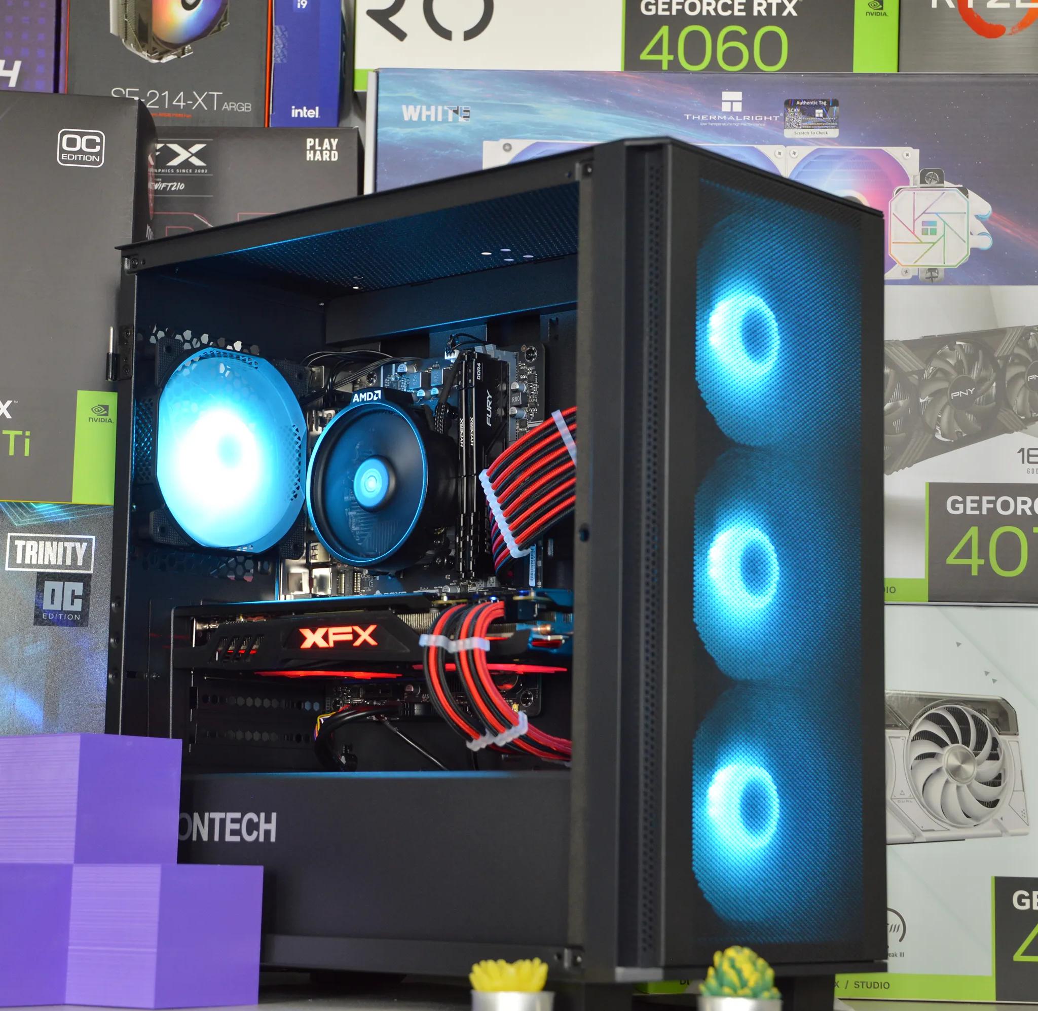 🔴🔥| RX 580 8GB | RYZEN 5 1600 | 16GB DDR4 RAM | 1TB NVME SSD | Scarlet Fire 2.0|