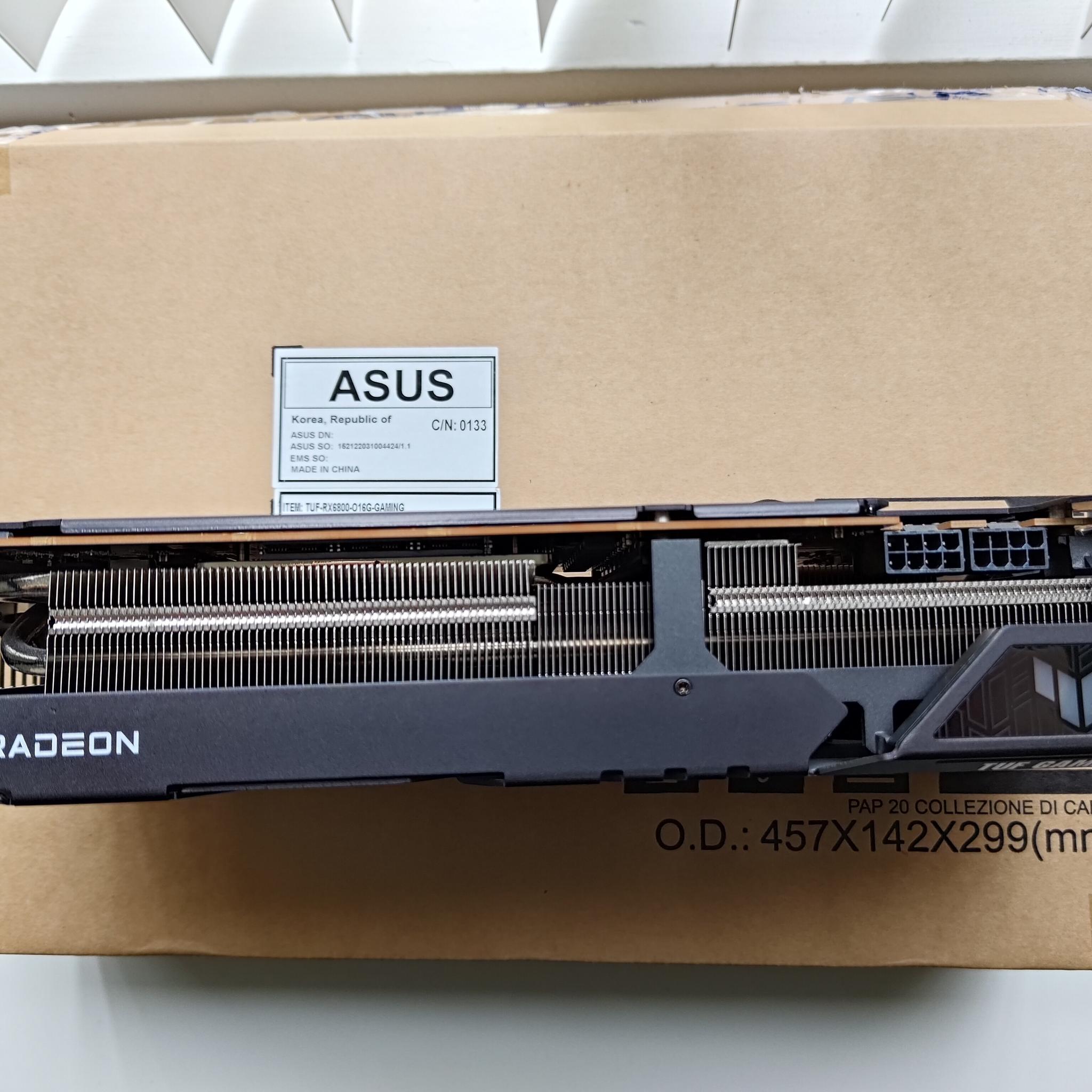Like new ASUS TUF Gaming Radeon RX 6800 O16G OC D6 16GB