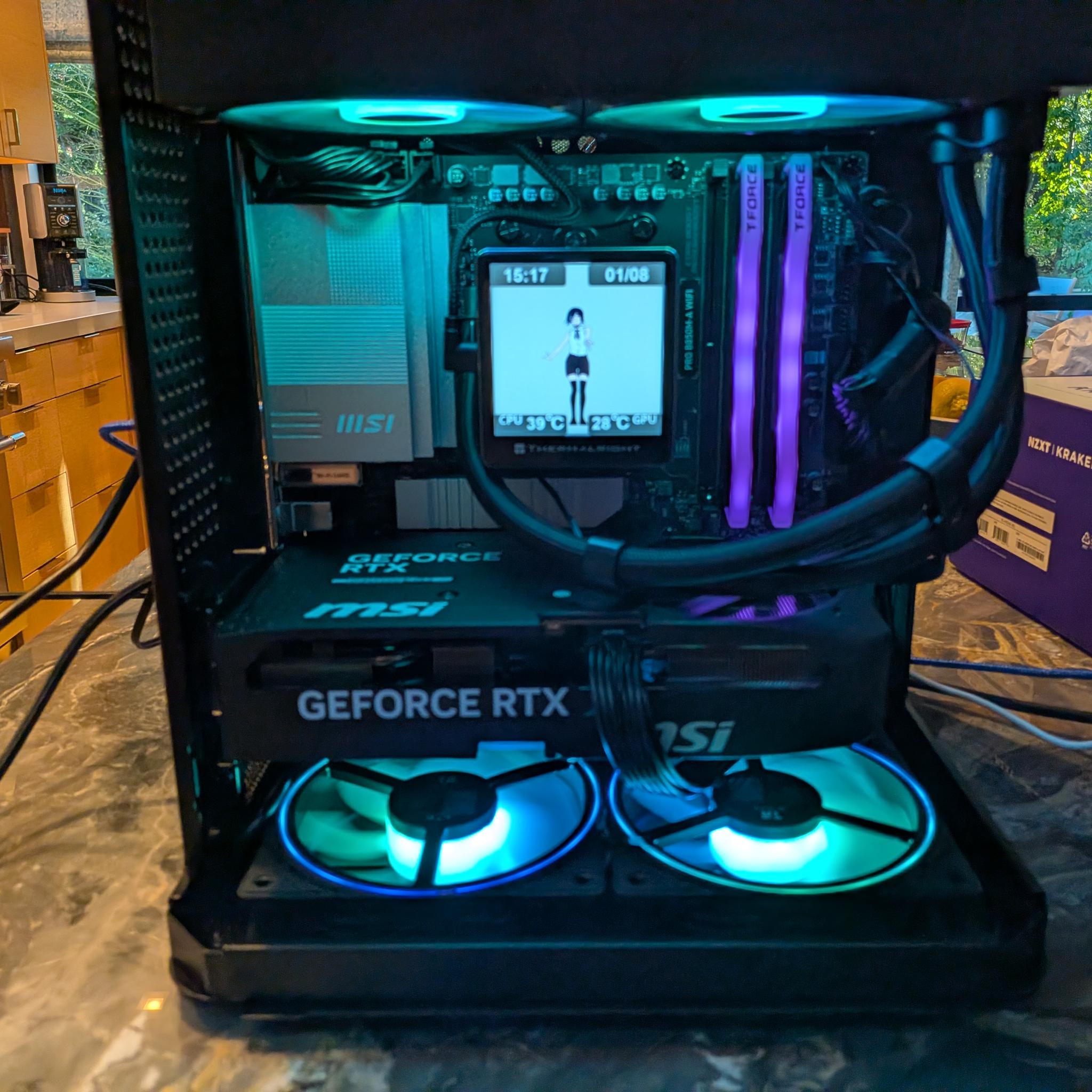 Bomb Devil - RTX 5070, Ryzen 7 9700X, 32 GB DDR5 RAM, 2 TB Gen 5 NVME, RGB, Liquid Cooled