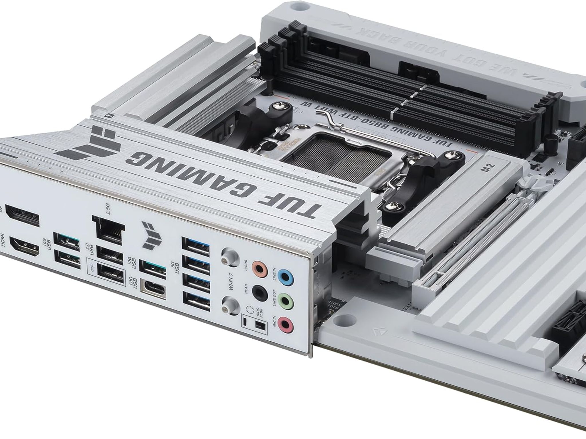 ASUS TUF Gaming B850-BTF WiFi W AMD B850 ATX Motherboard, Hidden-Connector Design