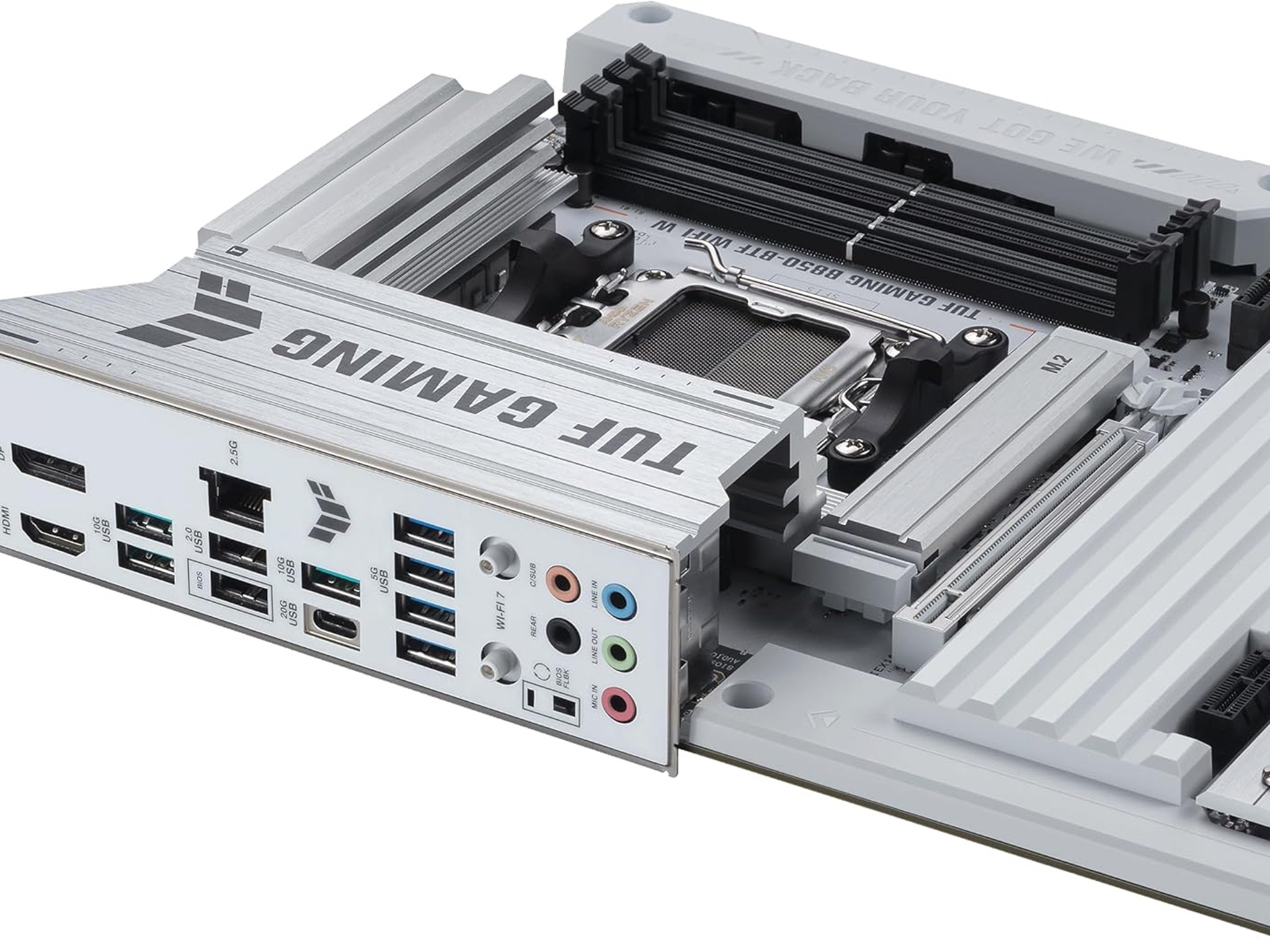 ASUS TUF Gaming B850-BTF WiFi W AMD B850 ATX Motherboard, Hidden-Connector Design