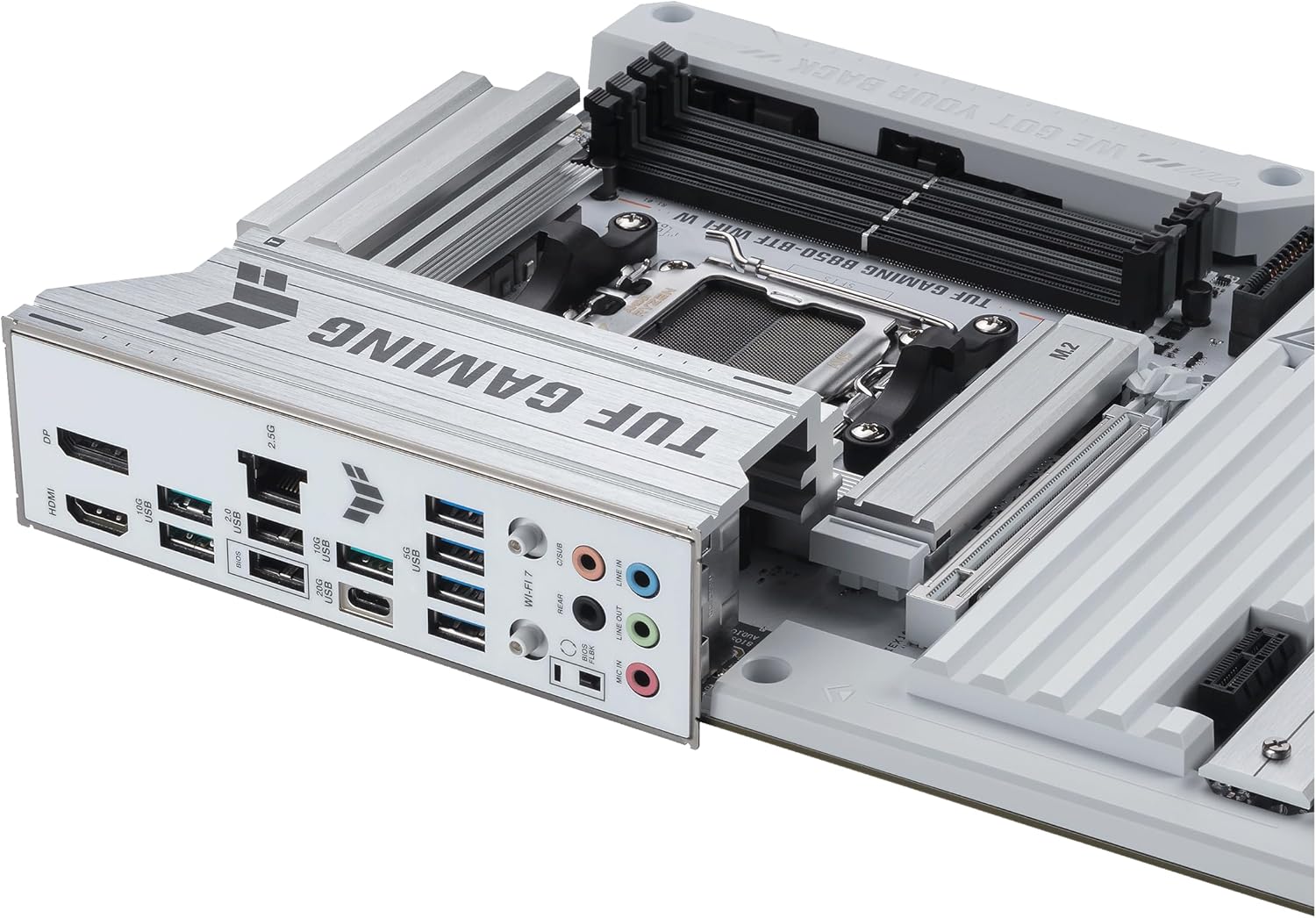 ASUS TUF Gaming B850-BTF WiFi W AMD B850 ATX Motherboard, Hidden-Connector Design