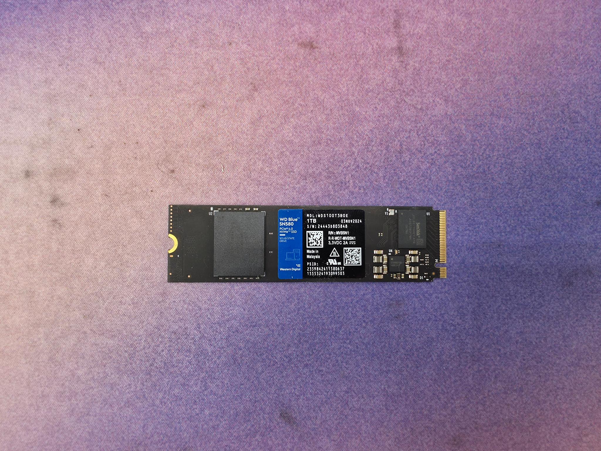 WD Blue SN580 1TB NVME 4.0 SSD