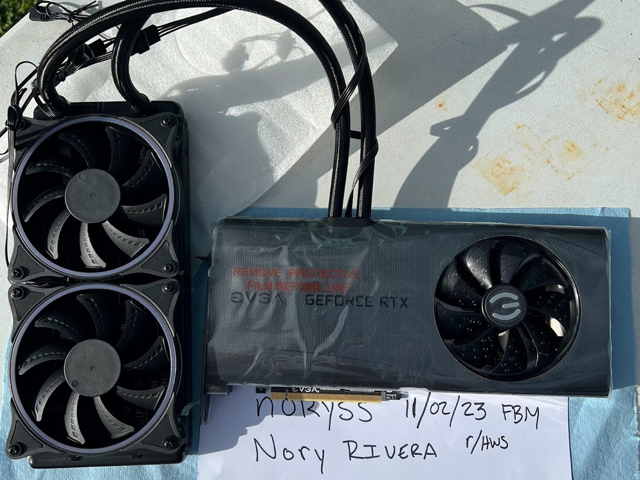 EVGA RTX 3080 FTW3 ULTRA converted to HYBRID