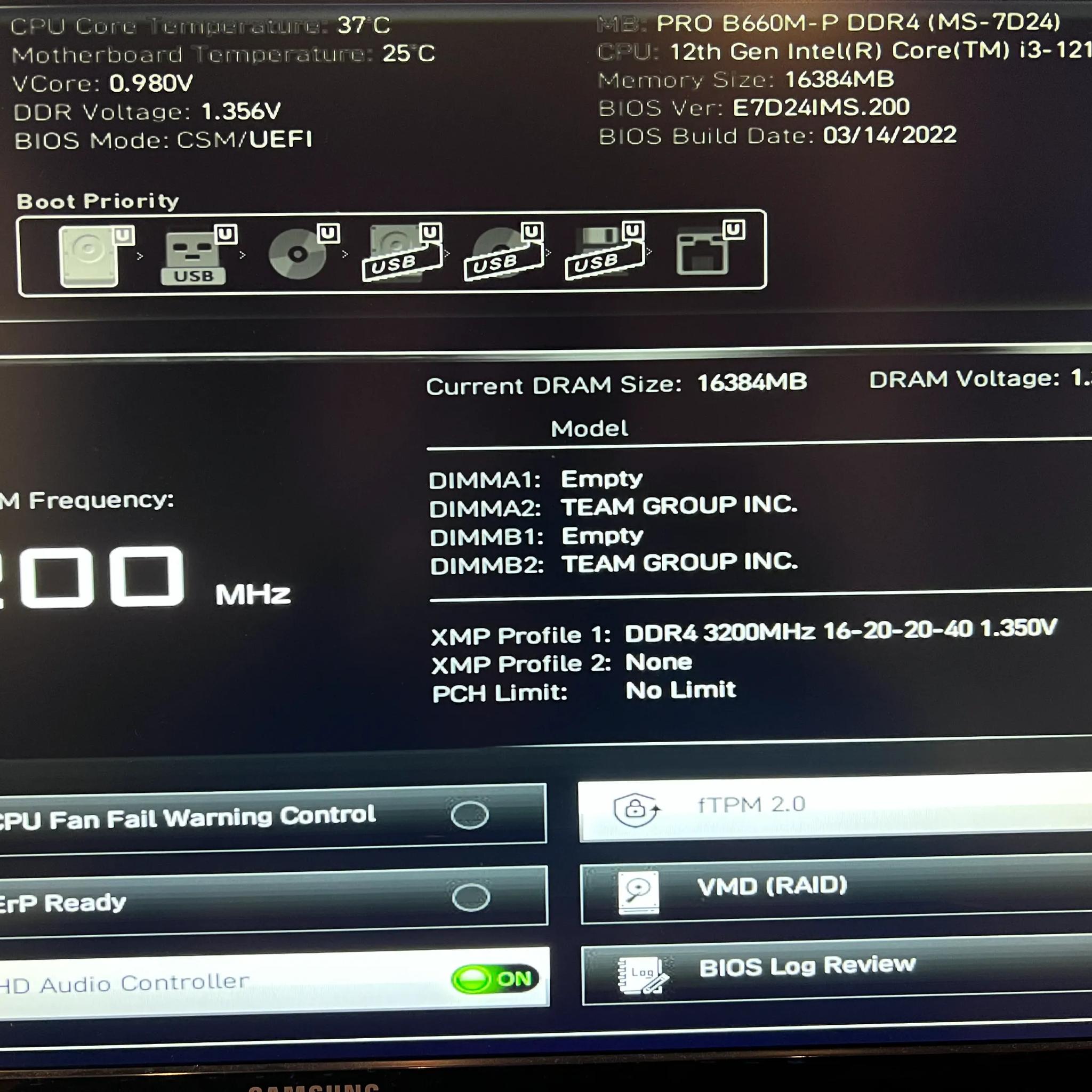 Gaming 1080p PC i3-12100f Rx 6600XT 16GB RAM DDR4 500GB SSD