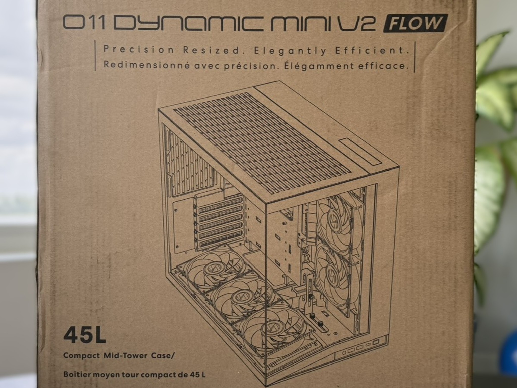 Lian Li O11D MINI V2 Flow-ATX Mid-Tower PC Case-Black-O11DMIV2FX