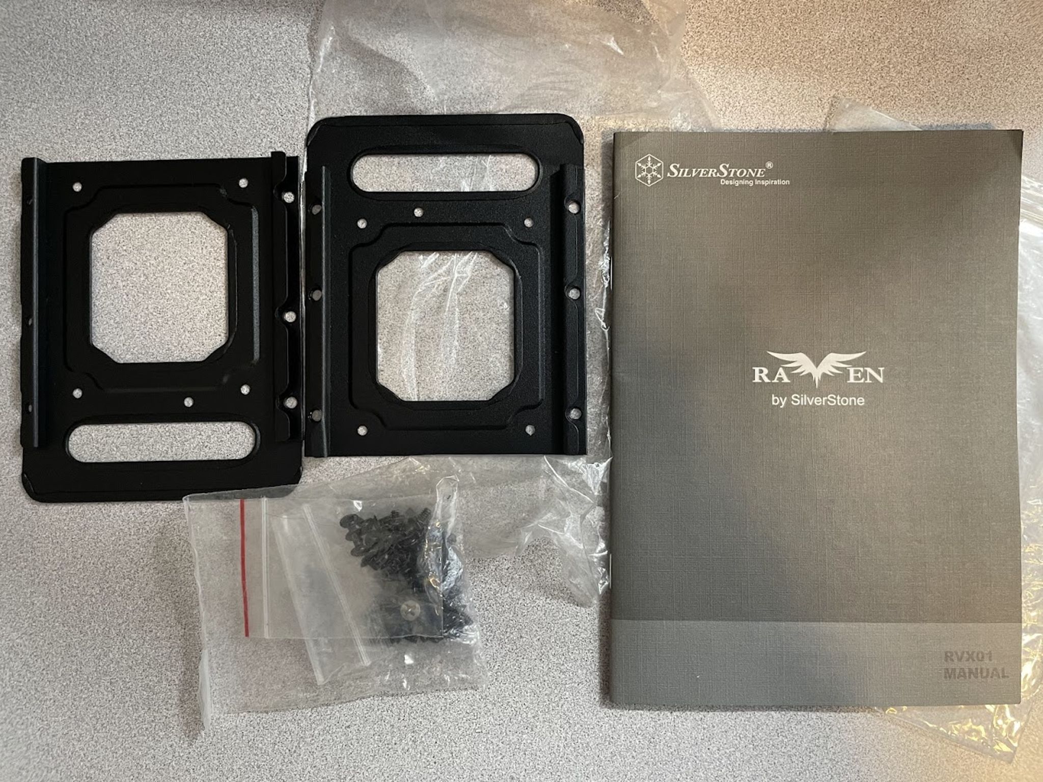 USED - SilverStone ATX Tower Case with 90-Degree Motherboard Rotation Black & Red CS-RVX01BR