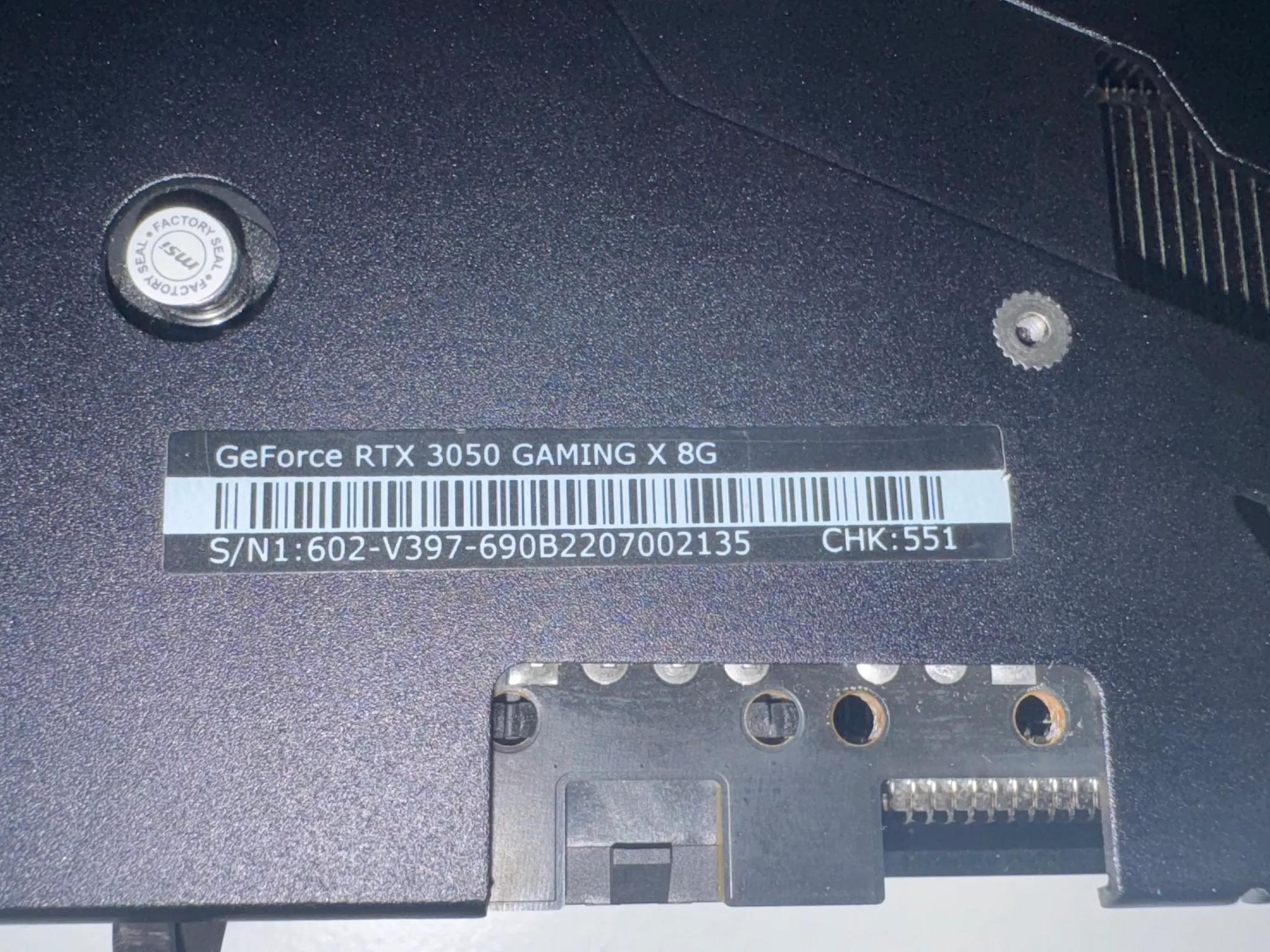 MSI GeForce RTX 3050 8GB Graphics Card
