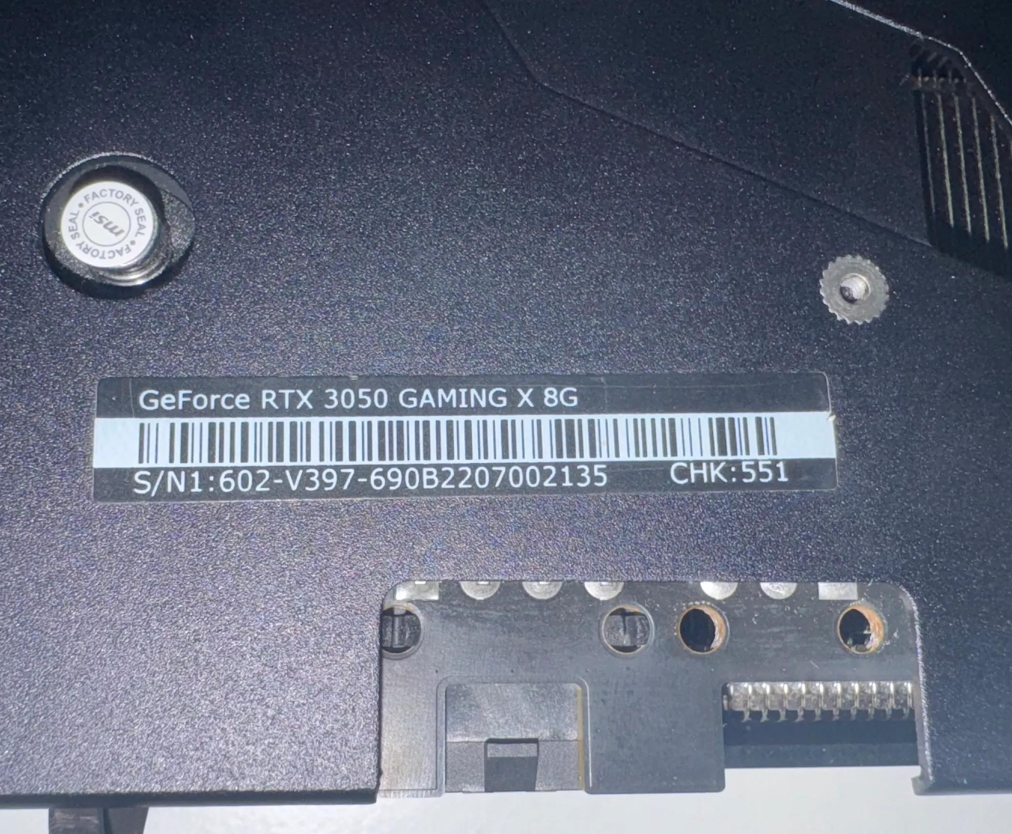 MSI GeForce RTX 3050 8GB Graphics Card