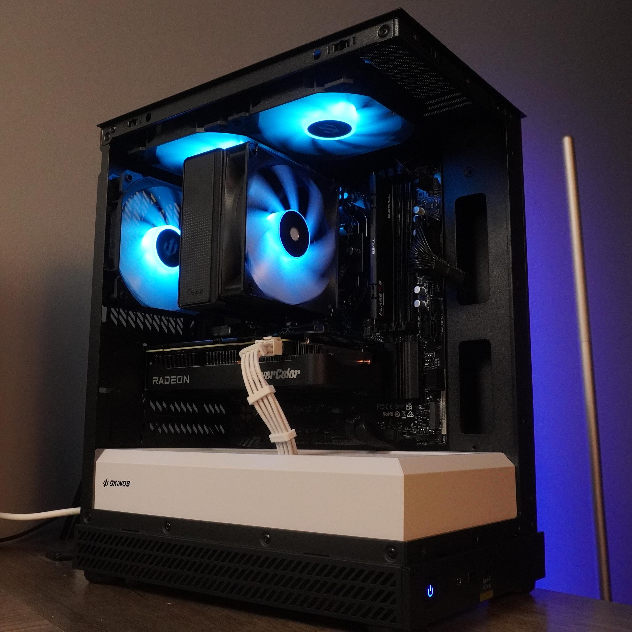 🤍CLEAN BEAST🖤 PRICE TO PERFORMANCE 💪 1440p/1080p MACHINE  🧡RX 9060XT 16GB 🧡 Ryzen 5 7500x3d DDR5 PC
