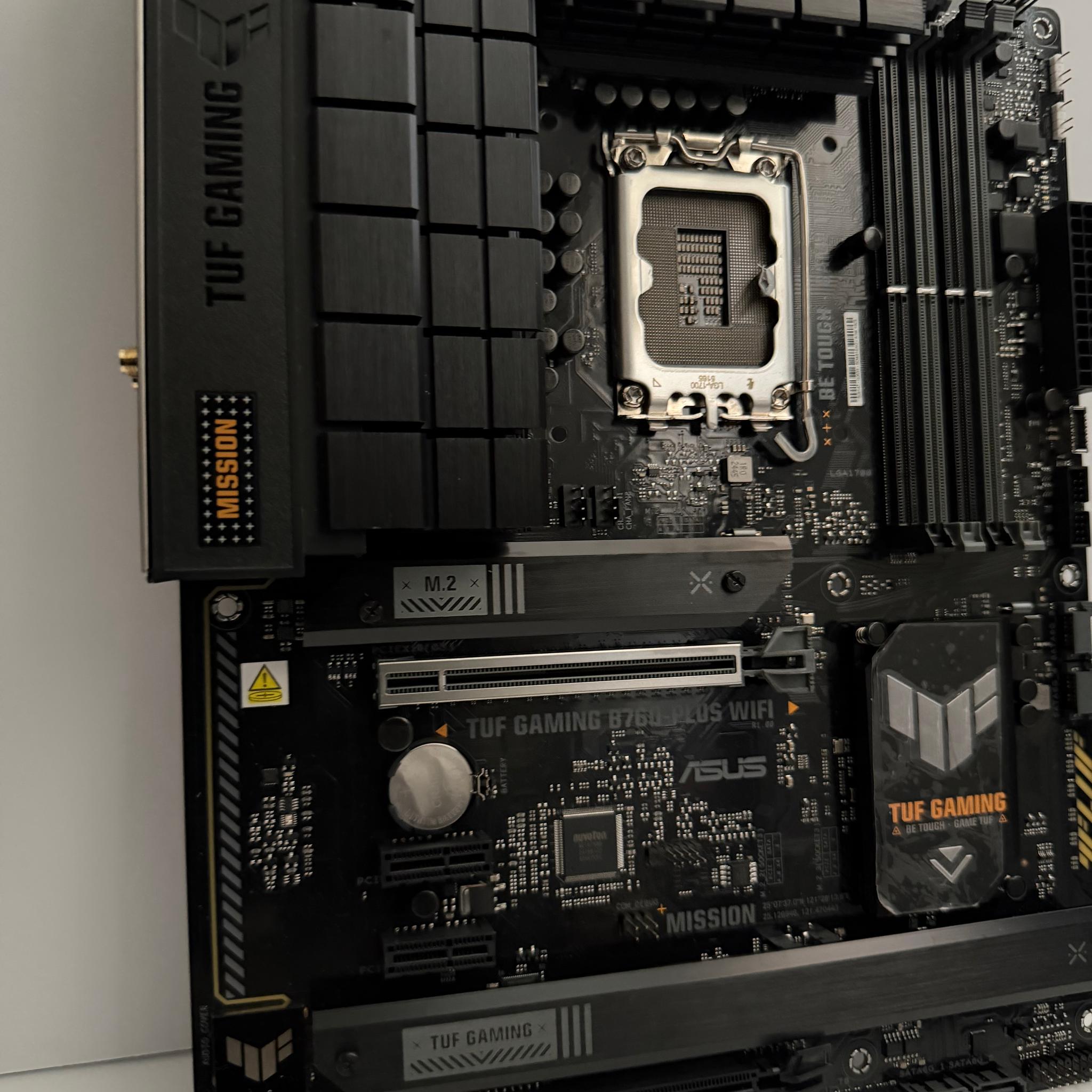 ASUS TUF GAMING B760-PLUS WIFI Intel B760 LGA 1700 ATX DDR5 motherboard