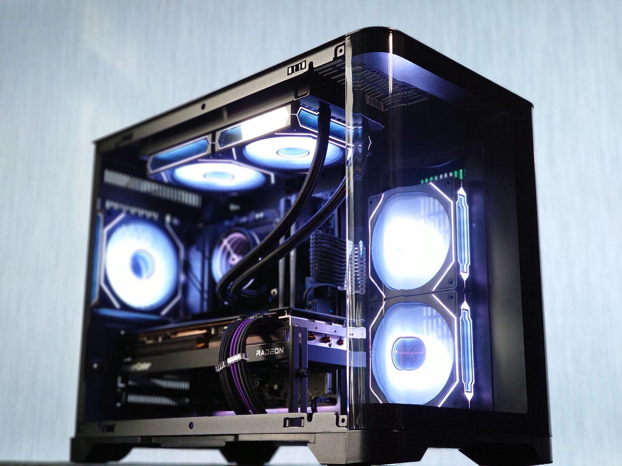 🍇🫐 Liquid Cooled Gaming PC◼️AMD RX 7800 XT 16GB◼️AMD Ryzen 9 5900X◼️32GB DDR4 RAM◼️1TB NVME