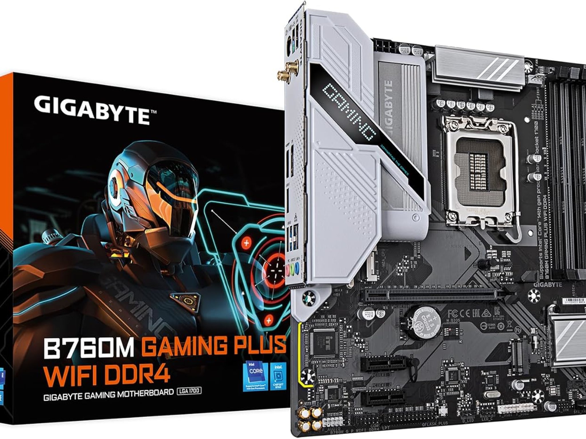 GIGABYTE B760M Gaming Plus WiFi DDR4 LGA 1700 Intel B760 Micro ATX Motherboard