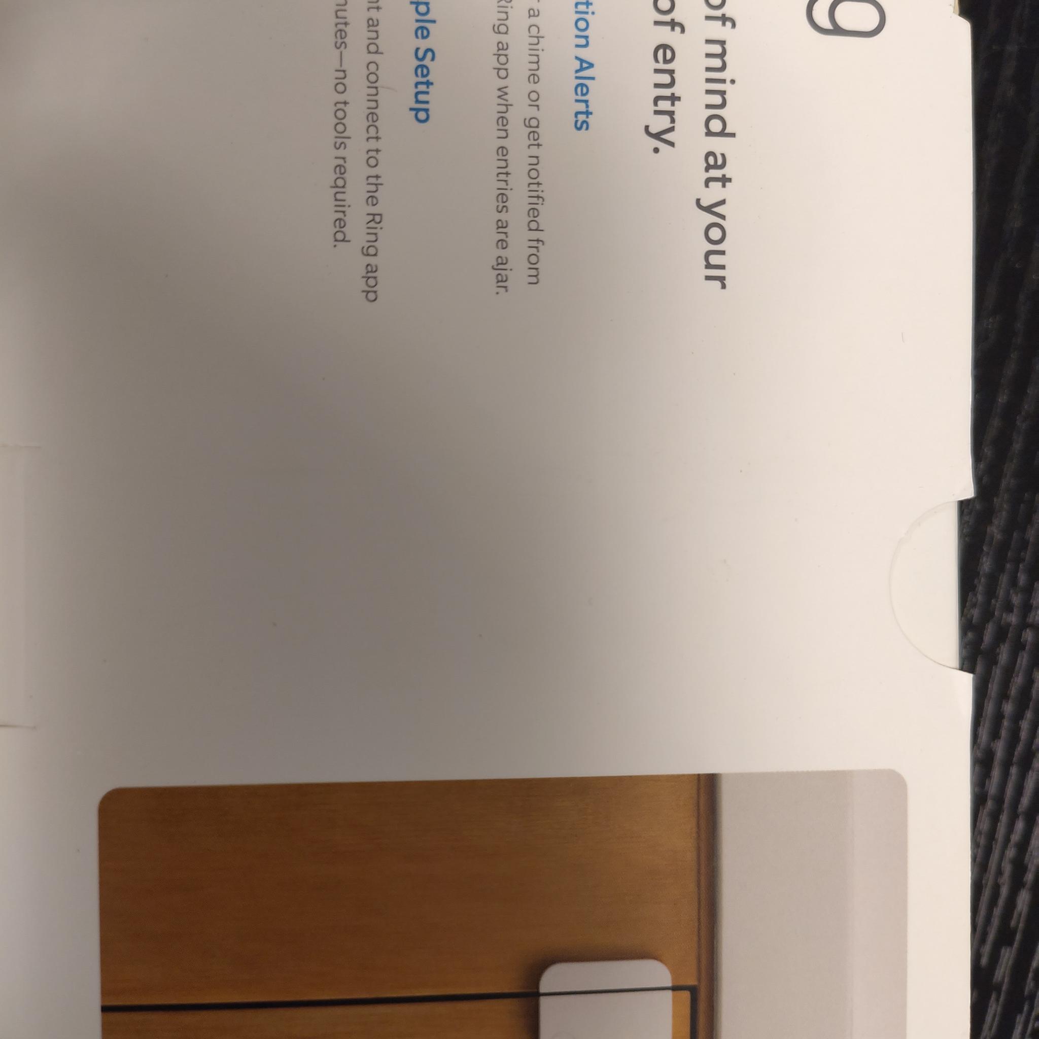 Unused Ring Spotlight Cam Plus, Solar Panel, and Contact Sensors