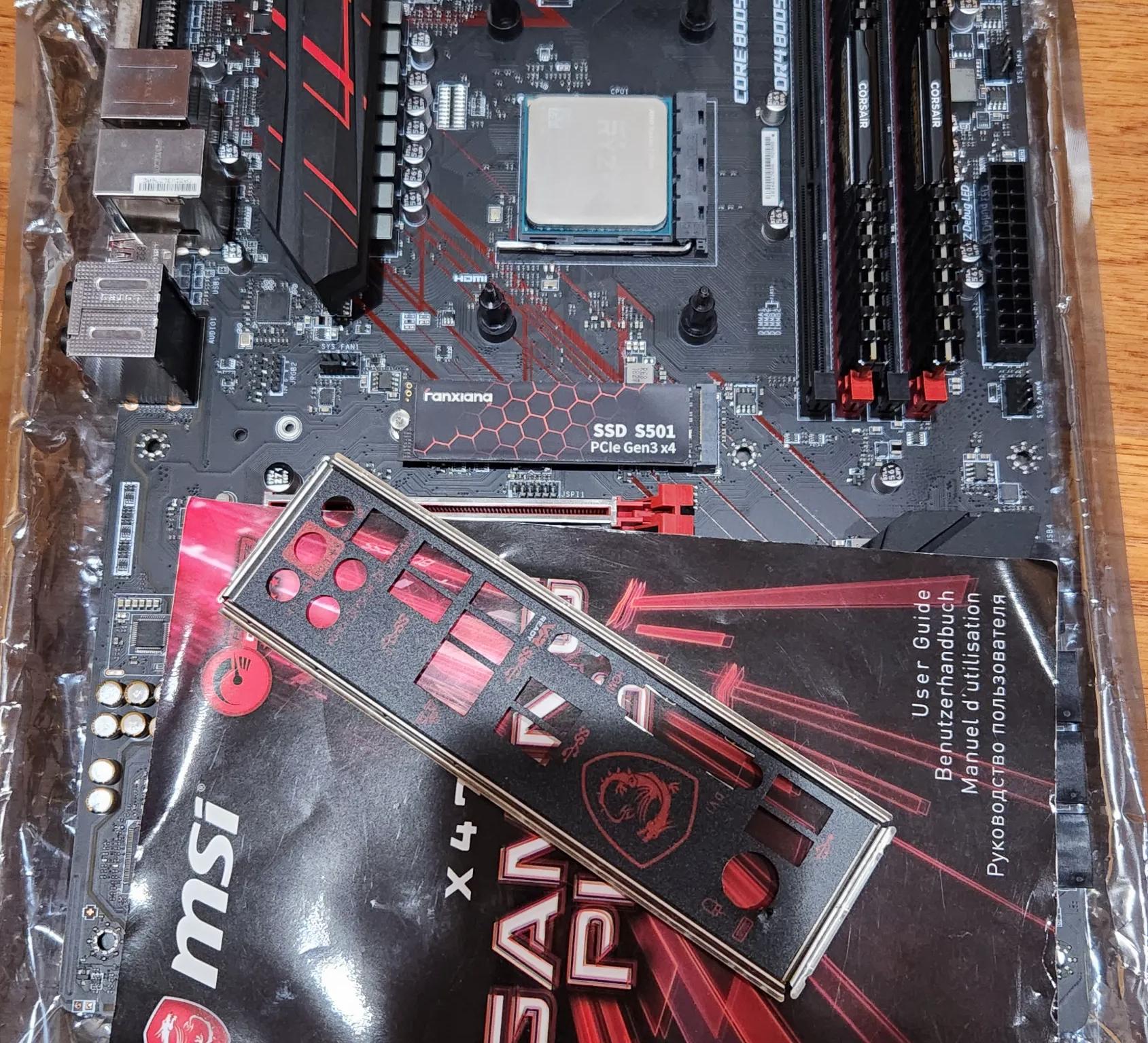 MSI X470 Gaming Plus, Ryzen 7 2700, 16GB DDR4, 256GB M.2