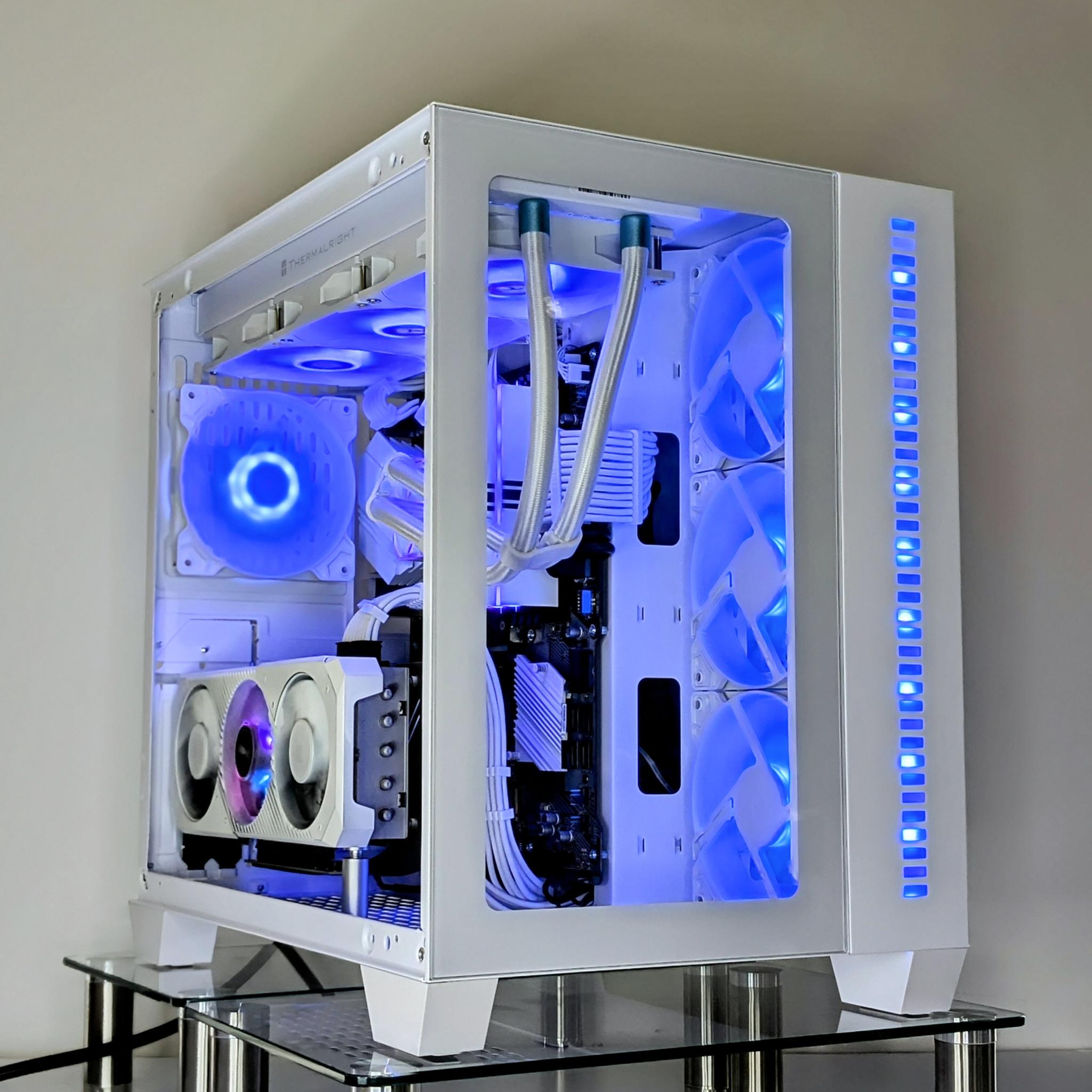🤍 Liquid Cooled💧⚪️I5-10th GEN/Z490-A PRO🚀⚪️RX 5700XT⚪️1TB NVMe⚪️16GB RAM⚪️Windows 11 Pro