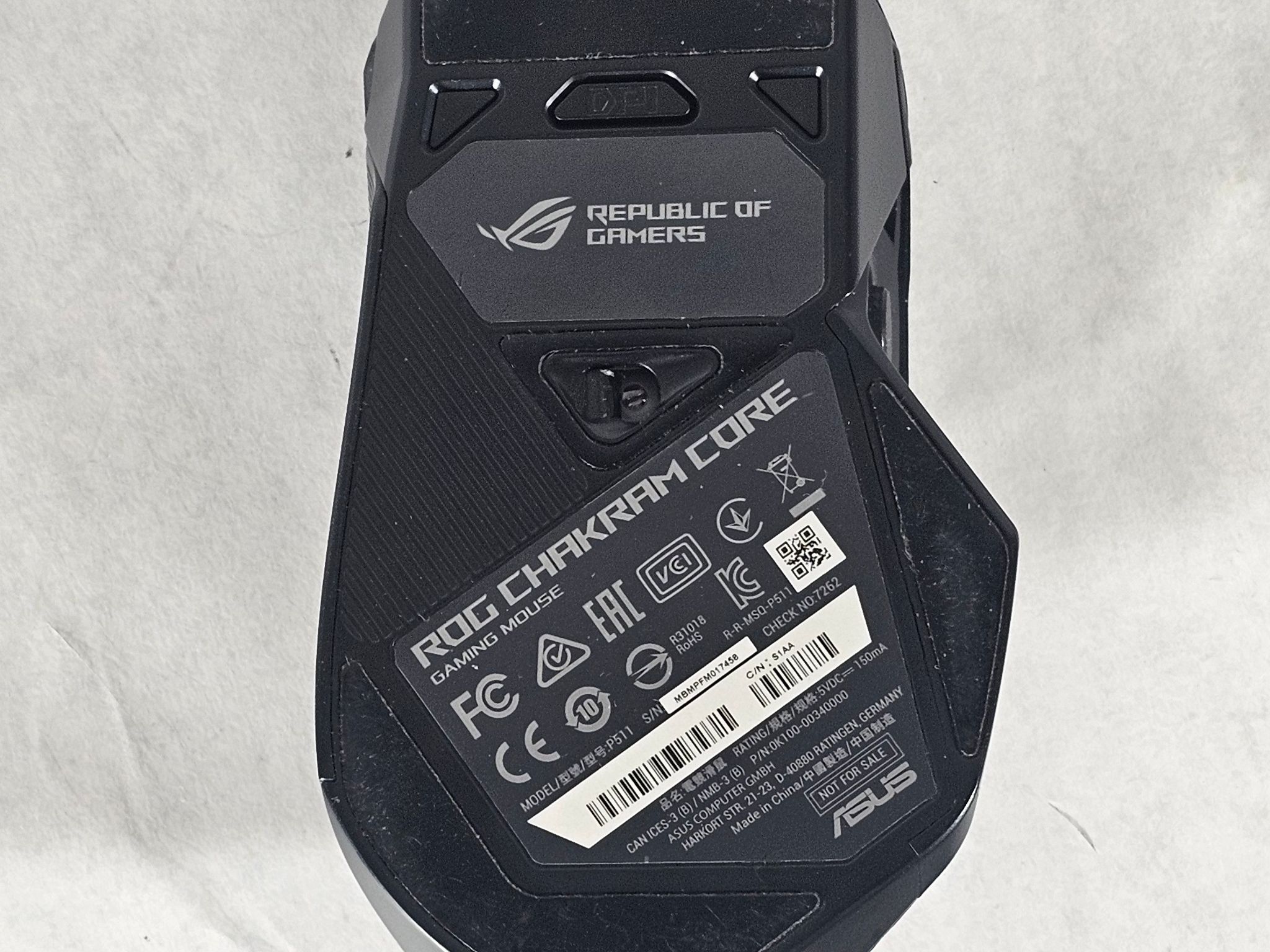 ASUS ROG Chakram Core Wired Gaming Mouse - Black