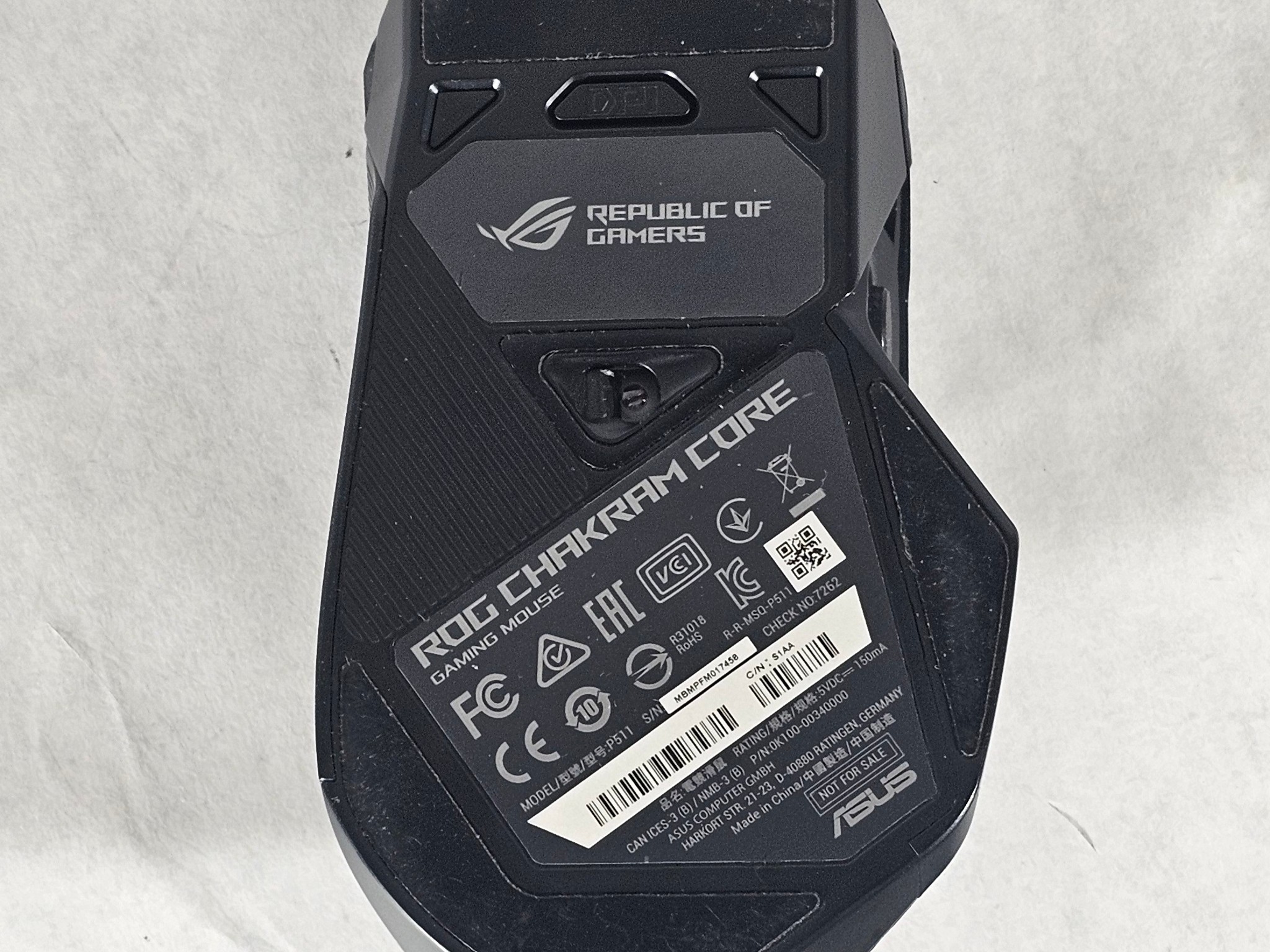 ASUS ROG Chakram Core Wired Gaming Mouse - Black