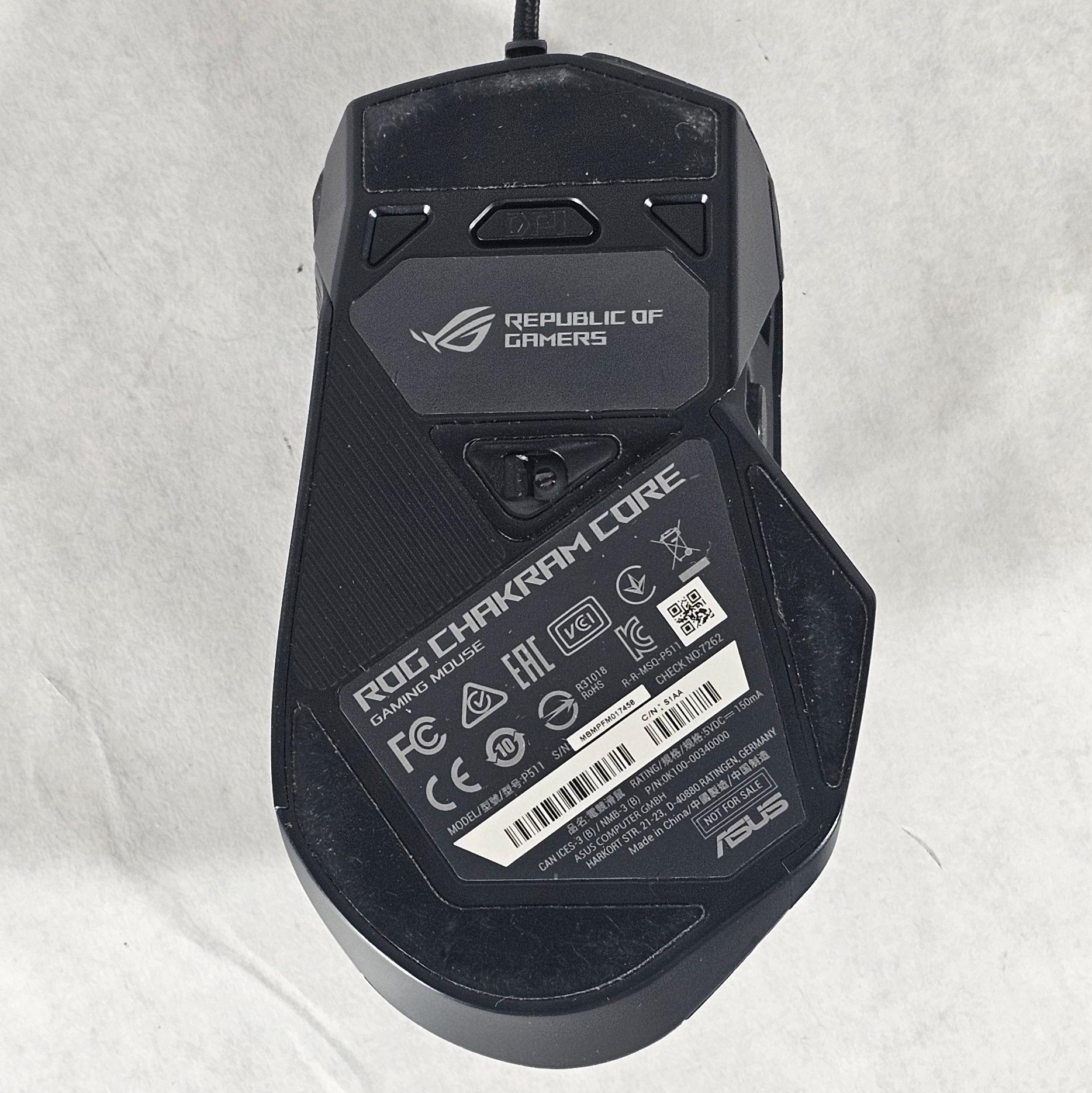 ASUS ROG Chakram Core Wired Gaming Mouse - Black