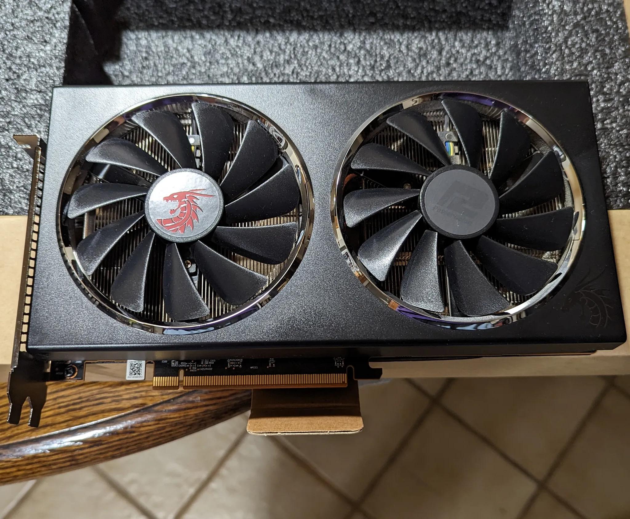 Powercolor Red Dragon AMD 5700XT, Used known working, owned by me!