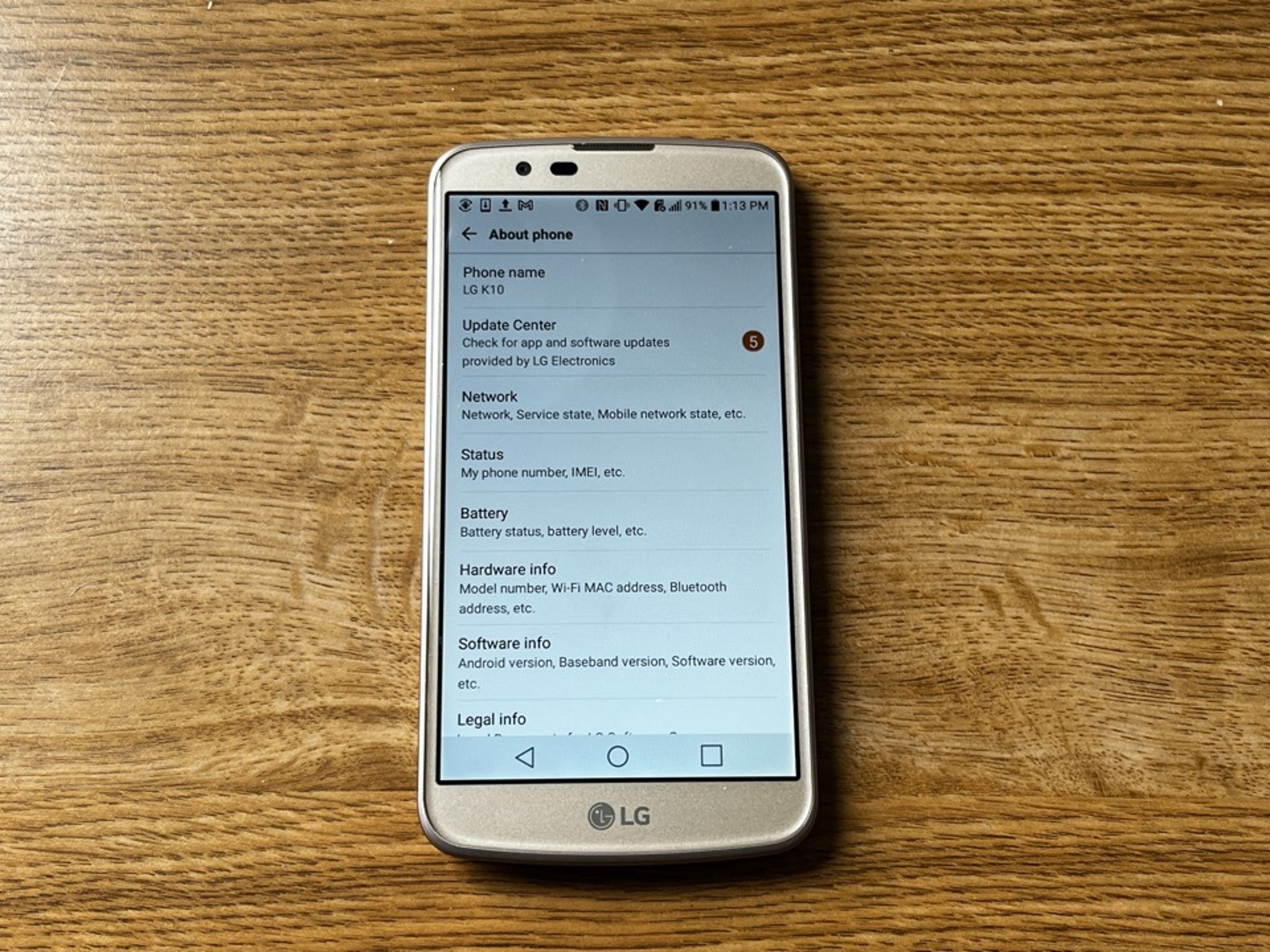 LG K10 K428 - 16GB - Gold Smartphone Device