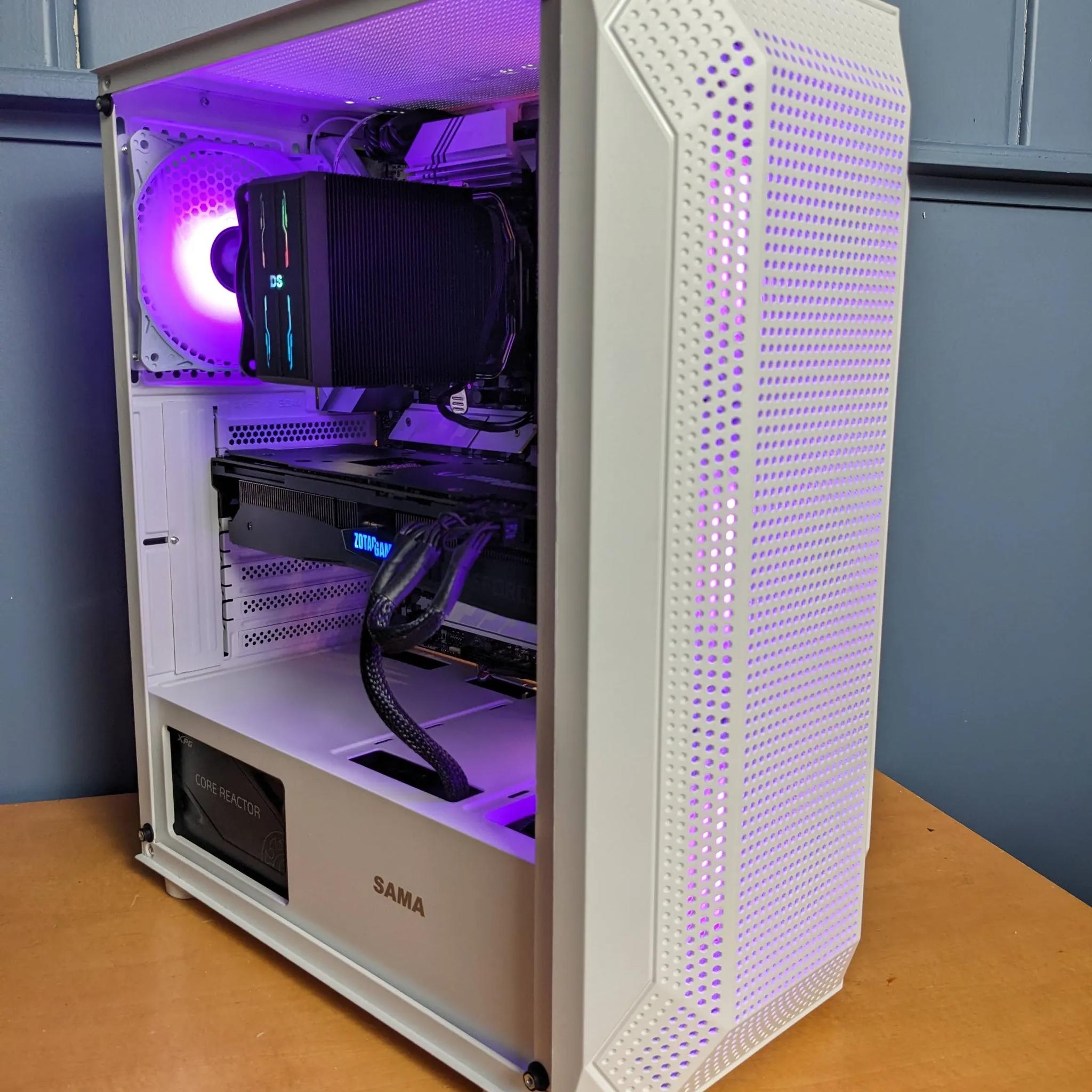 ⚡White Lightning⚡ i5-10400f, RTX 2070, 16GB DDR4 RAM, 1TB SSD M.2, White Case, RGB, Windows 11 Pro