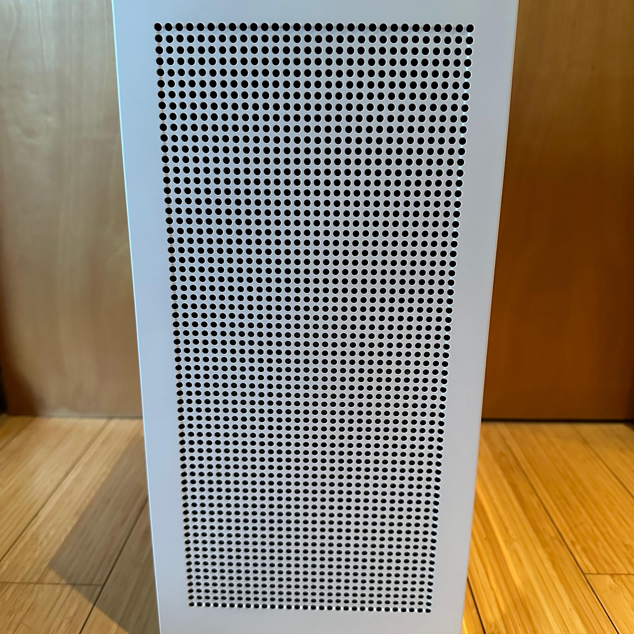 White NZXT H1 Mini ITX Case with PSU, AIO, and Riser Card (Lightly Used, In Box, Riser NOT upgraded)