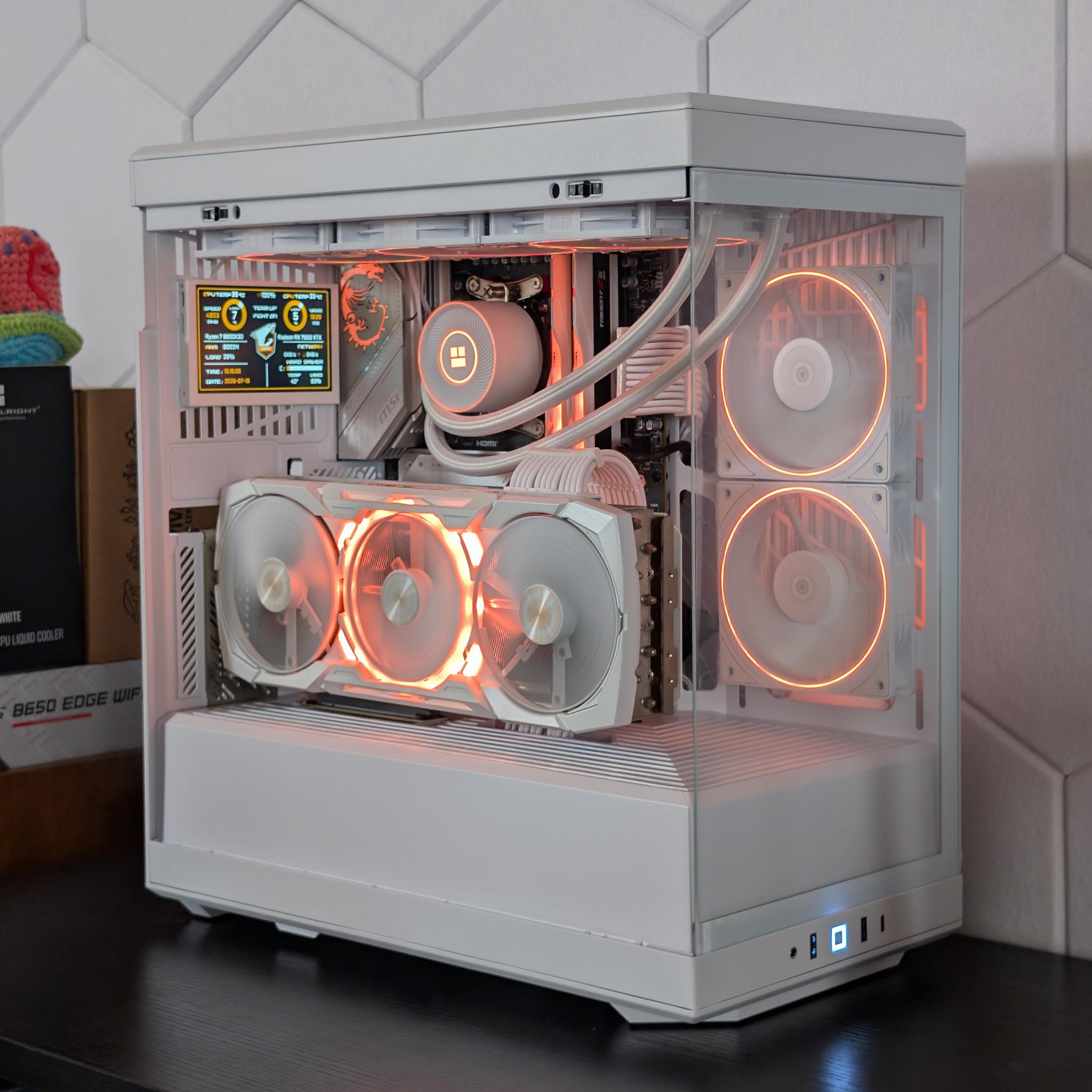 🐻‍❄️🤍 4K Gaming Beast | RX 7900XTX | Ryzen 7 9800X3D | 2TB SSD | 32GB RAM | WiFi 6 & BT 🤍🐻‍❄️