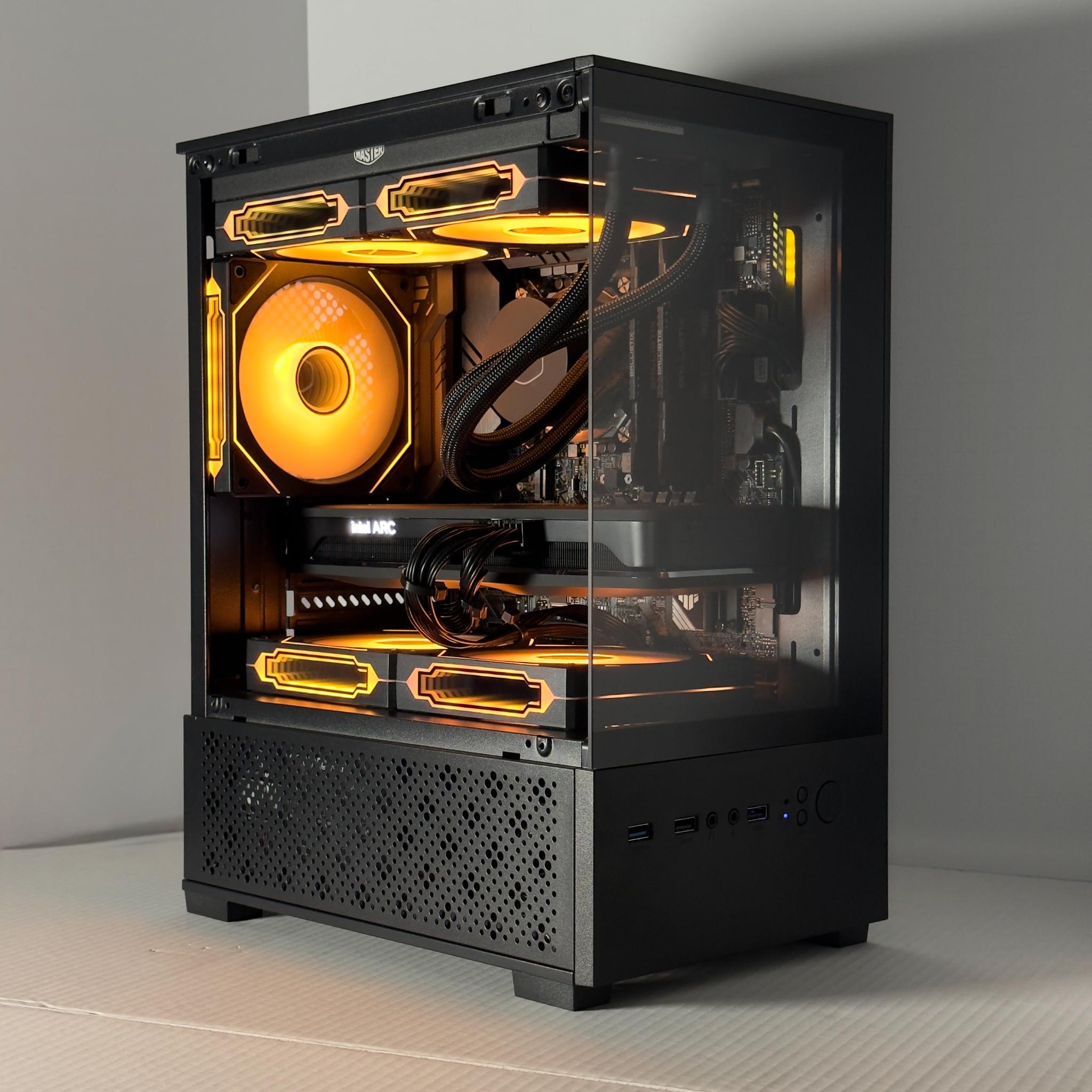 PixelForge Mini 1080p/1440p | i5-10400F | Arc A750 8GB | 16GB DDR4 | 512GB NVMe | WIFI + BT