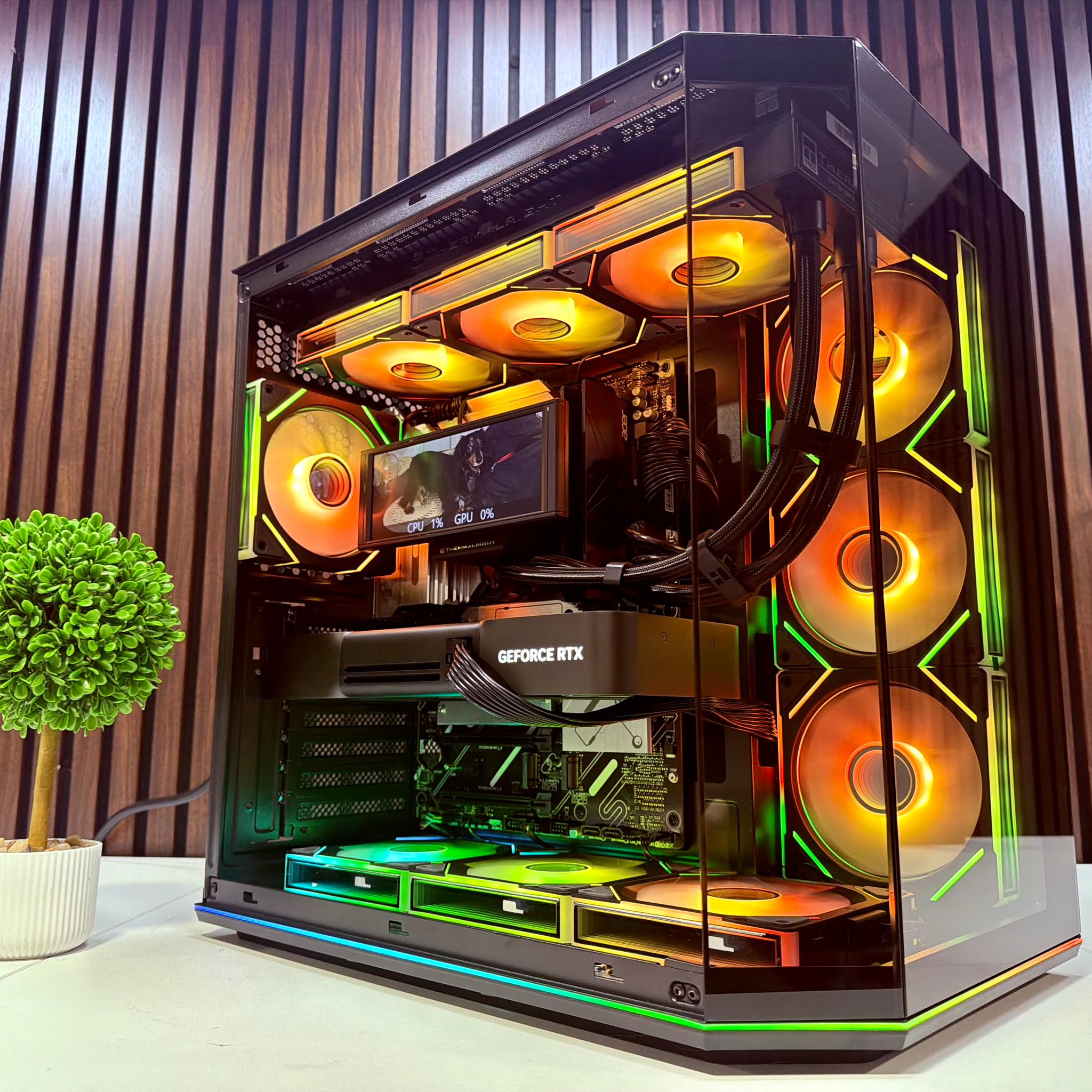 RTX 5090 | Ryzen 9950X3D | 64GB DDR5 | 2TB M.2 | 1200 Watt Gold PSU | LCD AIO