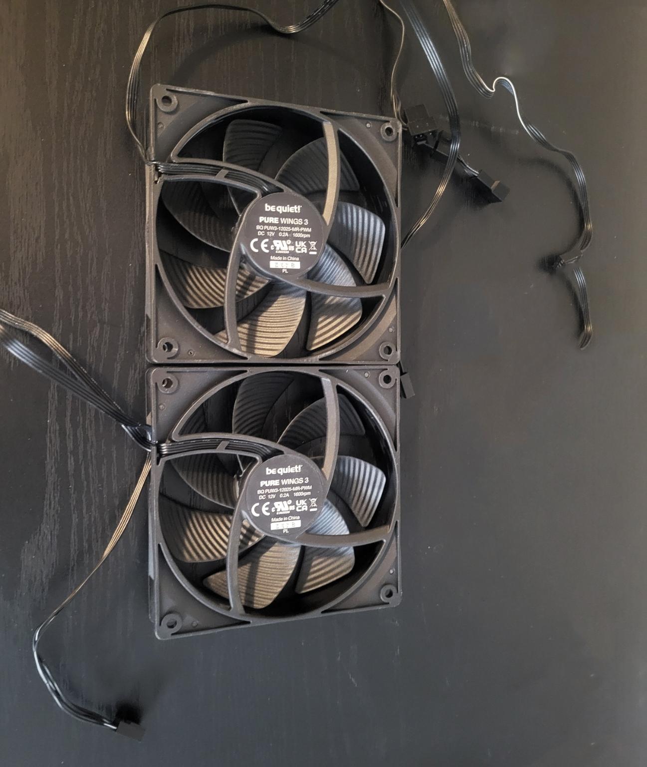 A Pair of Be Quiet 120mm Case Fans