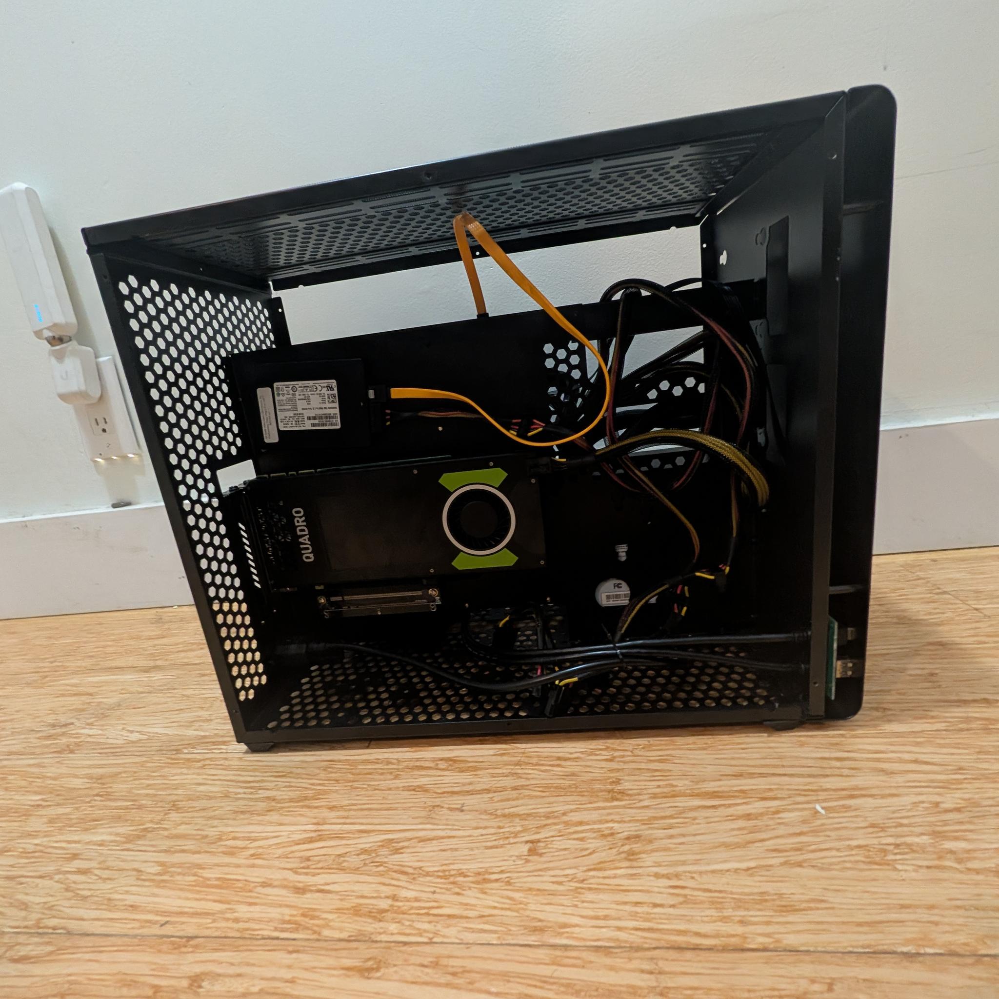 Custom Vertical GPU Gaming PC | Quadro M4000 | I7 4770T | 512GB SSD | 16GB |