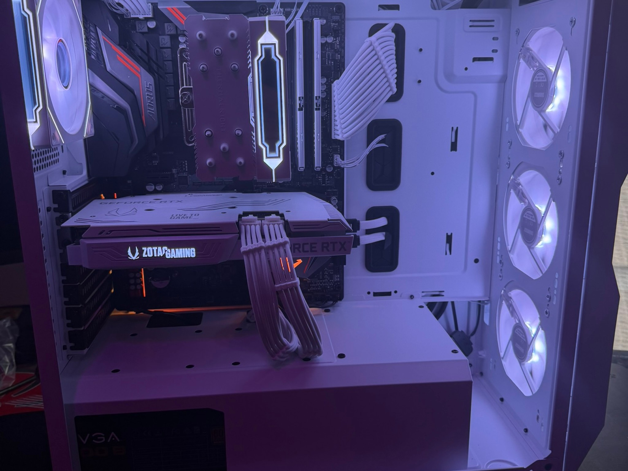 🖥️ Custom White RGB Gaming PC| 7 5800X |  RTX 3060 Ti  | 32GB RAM  |  Ultra-Cooled | 🖥️