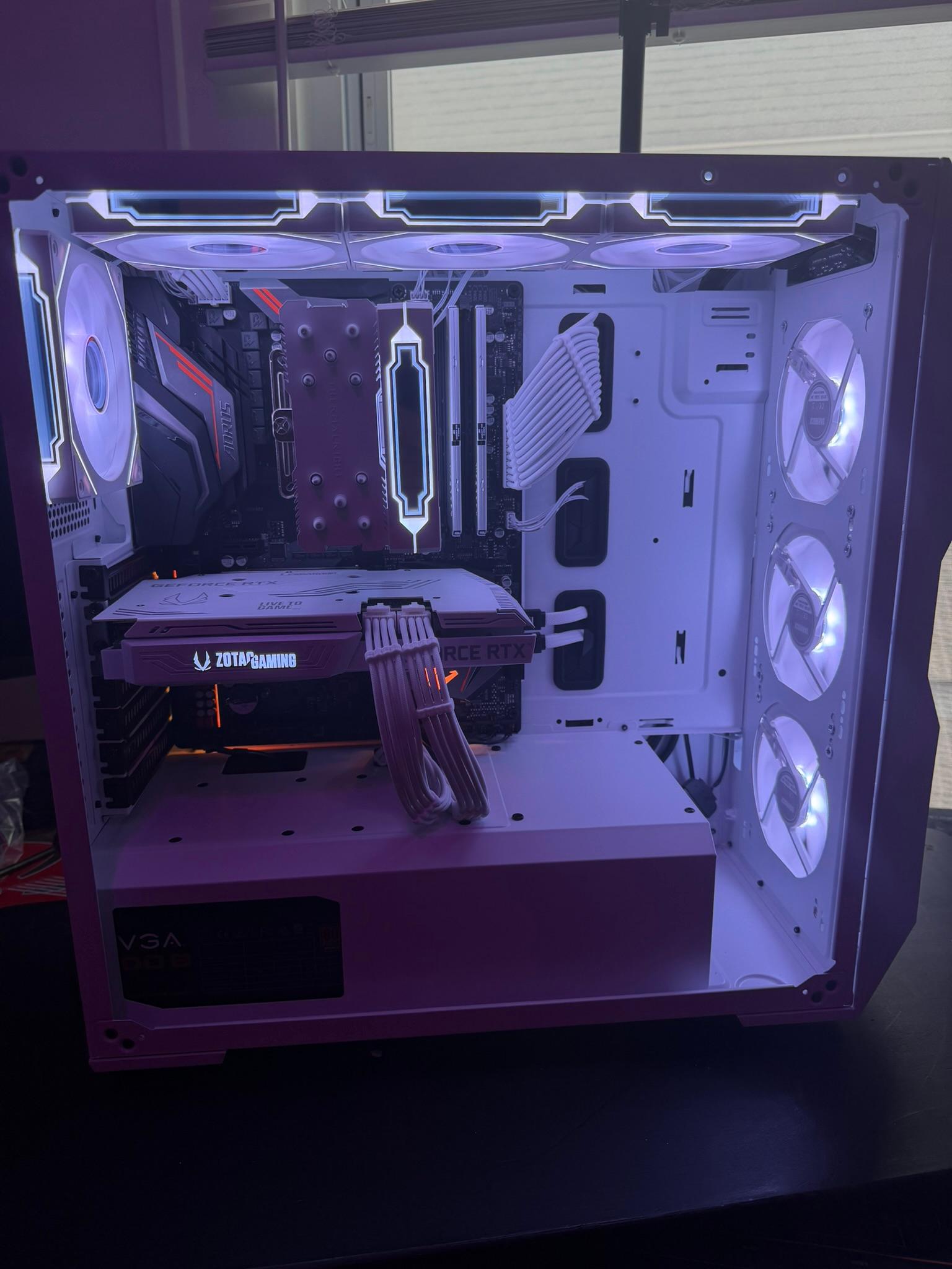 🖥️ Custom White RGB Gaming PC| 7 5800X |  RTX 3060 Ti  | 32GB RAM  |  Ultra-Cooled | 🖥️
