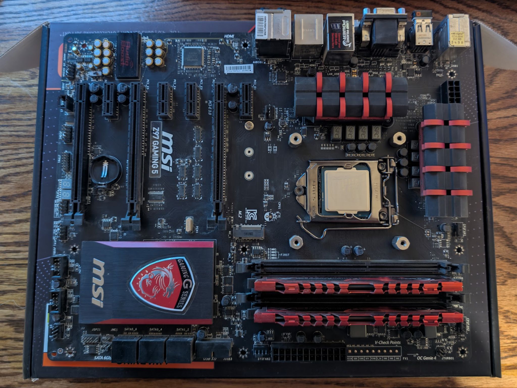 MSI z97 Gaming 5, i5 4690k, 16gb ddr3, hyper 212 cooler